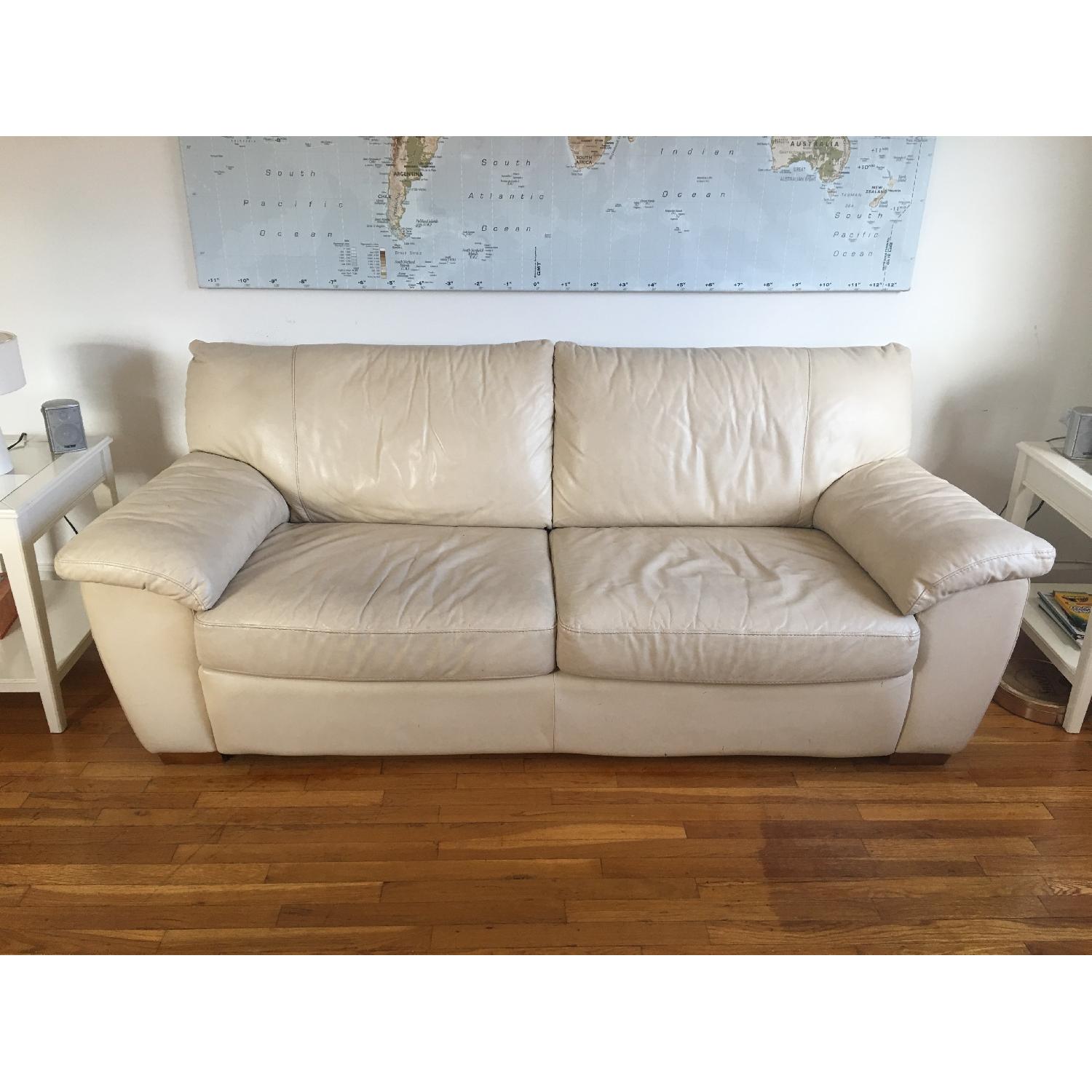 Ikea Leather Sofa bed - image-5