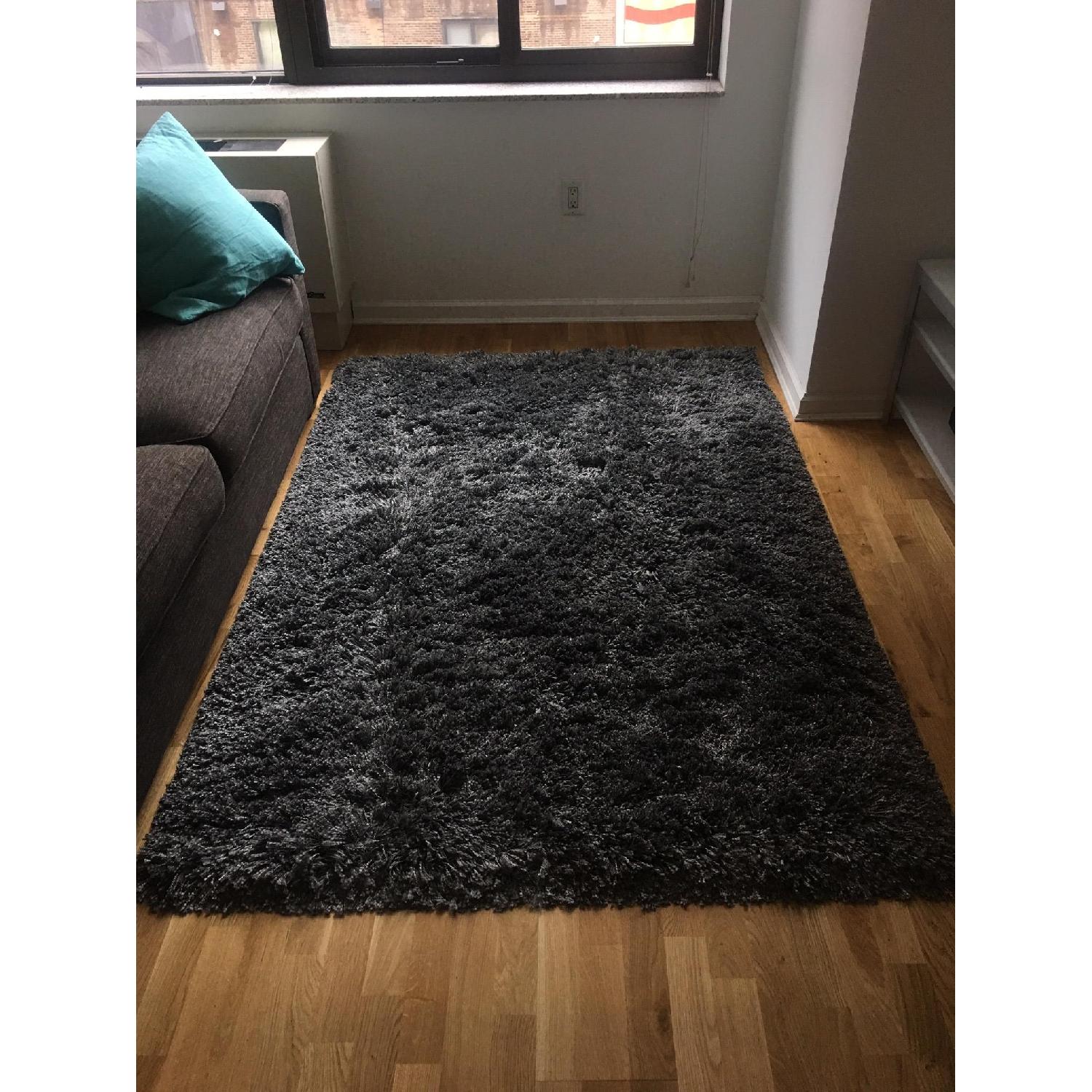 Ikea Dark Grey High Pile Rug - image-2