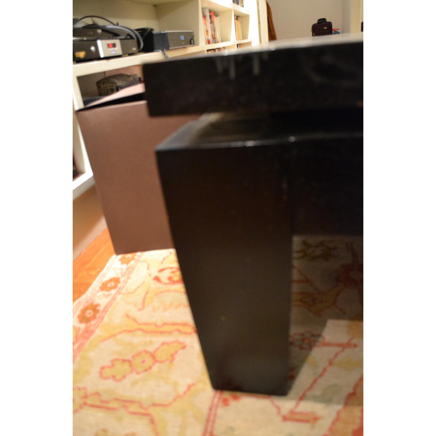 Black Solid Wood Coffee Table - image-2