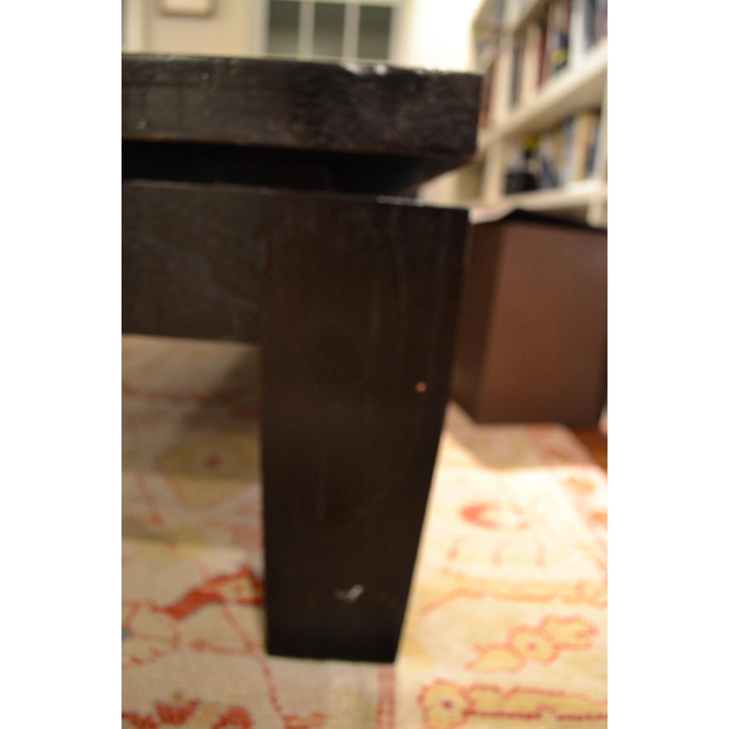 Black Solid Wood Coffee Table - image-3