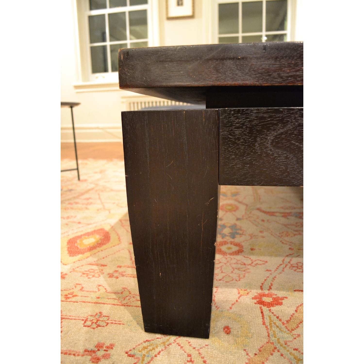 Black Solid Wood Coffee Table - image-5
