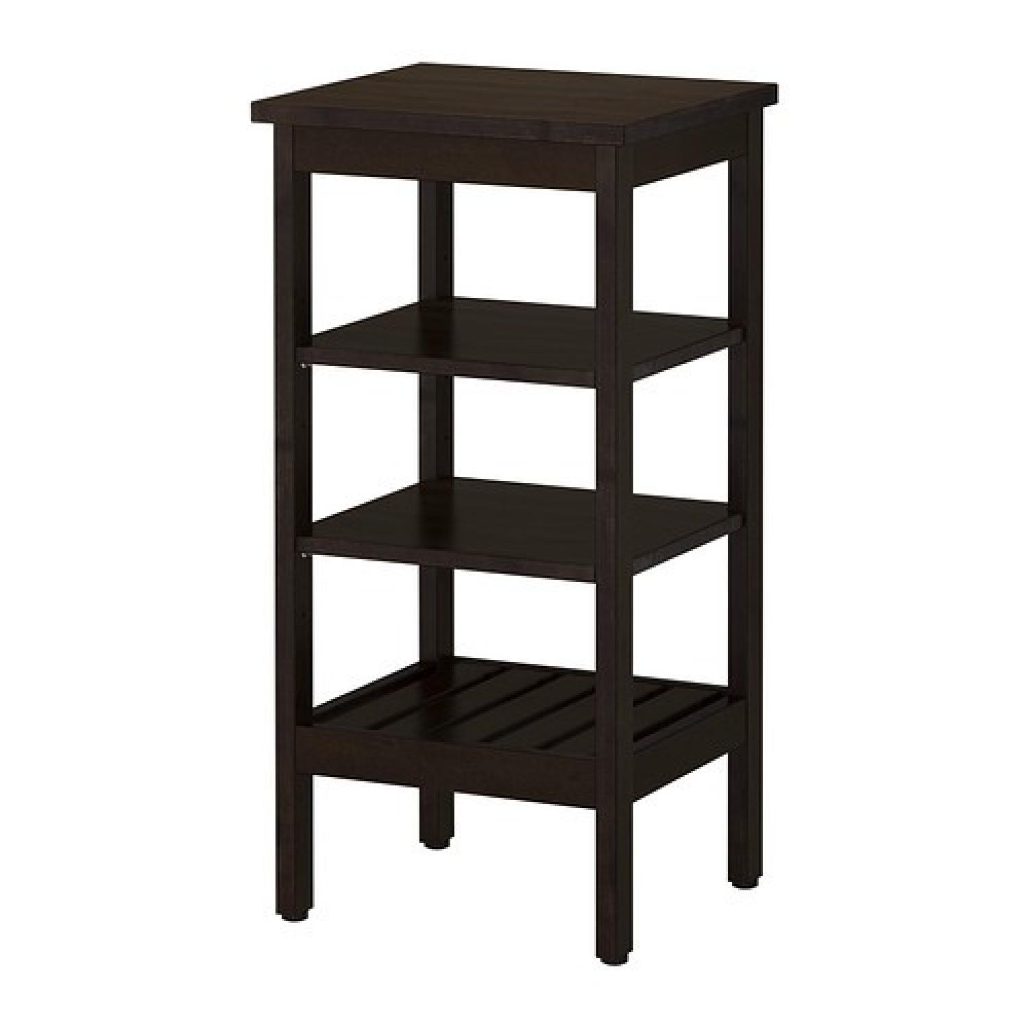 Ikea Hemnes Bathroom Shelf Unit in Black/Brown - image-0