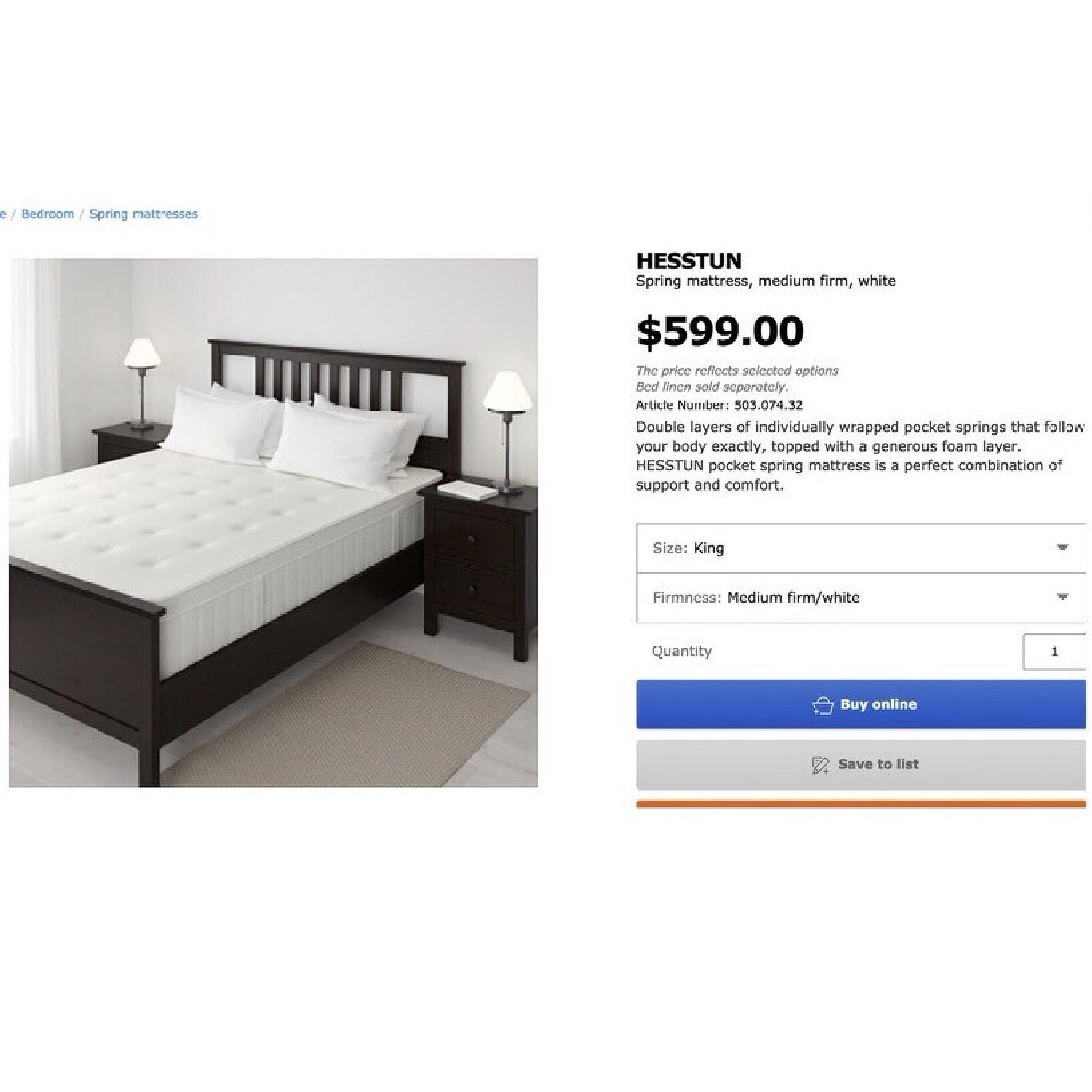 Ikea King Size Bed Frame - image-1