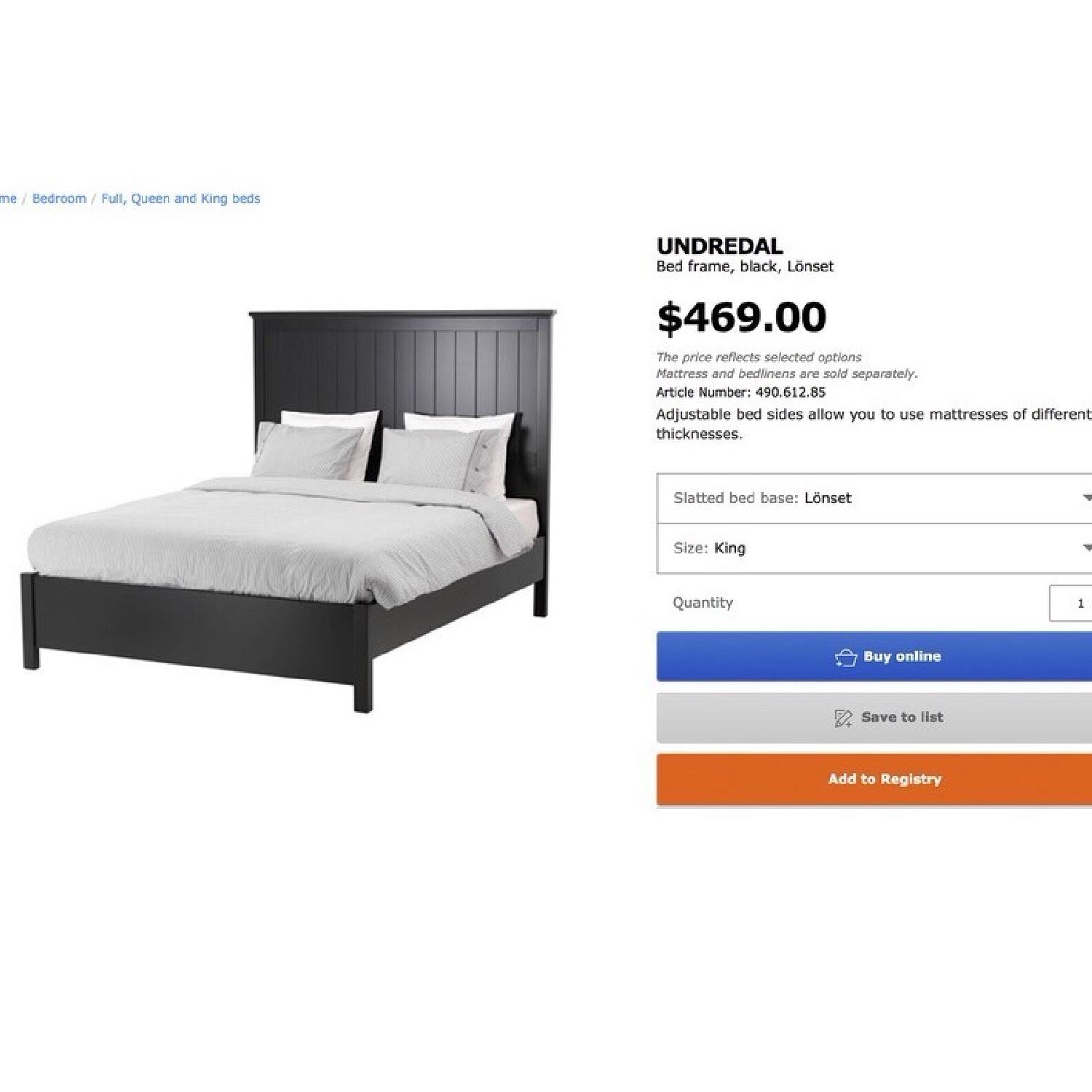 Ikea King Size Bed Frame - image-4