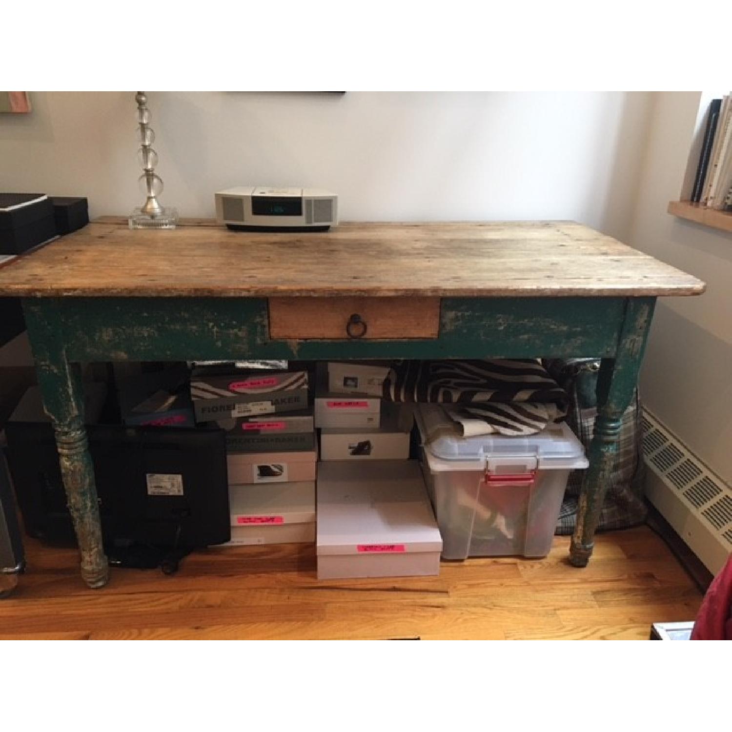 Antique Kitchen Table - image-1