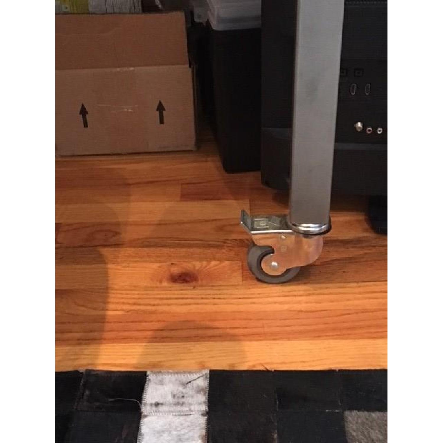 Design Within Reach Desk w/ Lockable Casters & Pull-Out Shelf - image-5