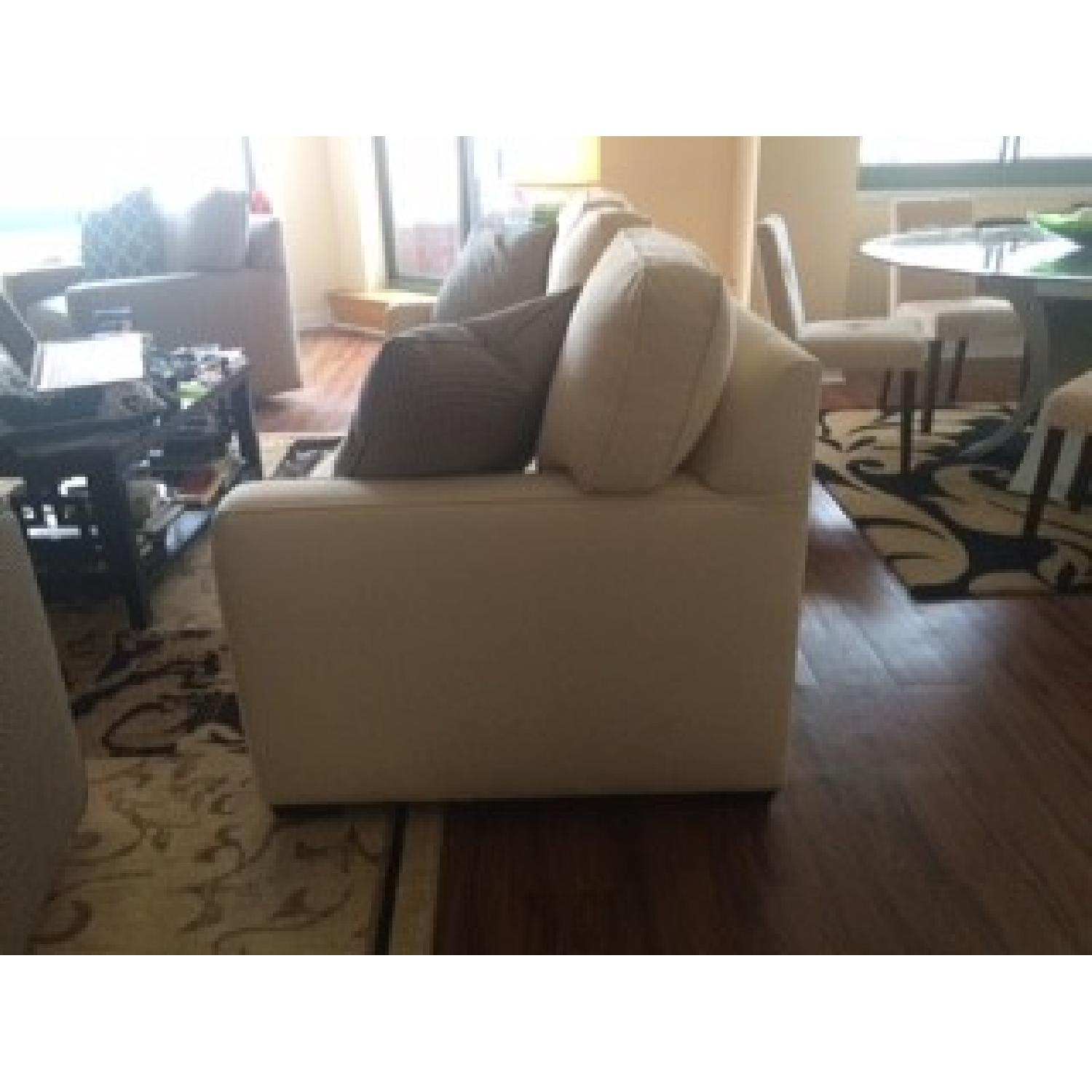 Thomasville Off-White Fabric Sofa - image-1