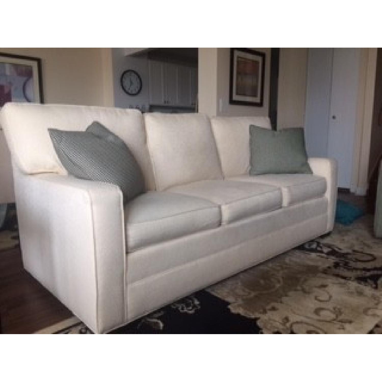 Thomasville OffWhite Fabric Sofa AptDeco