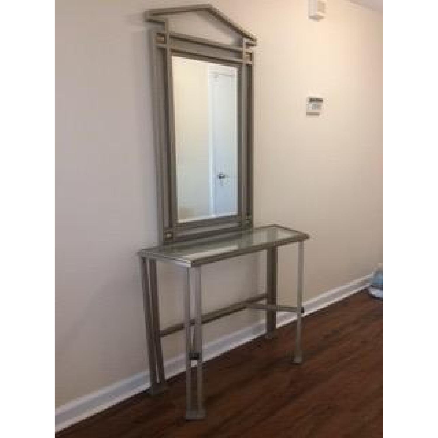 Entry Console w/ Matching Mirror - image-1