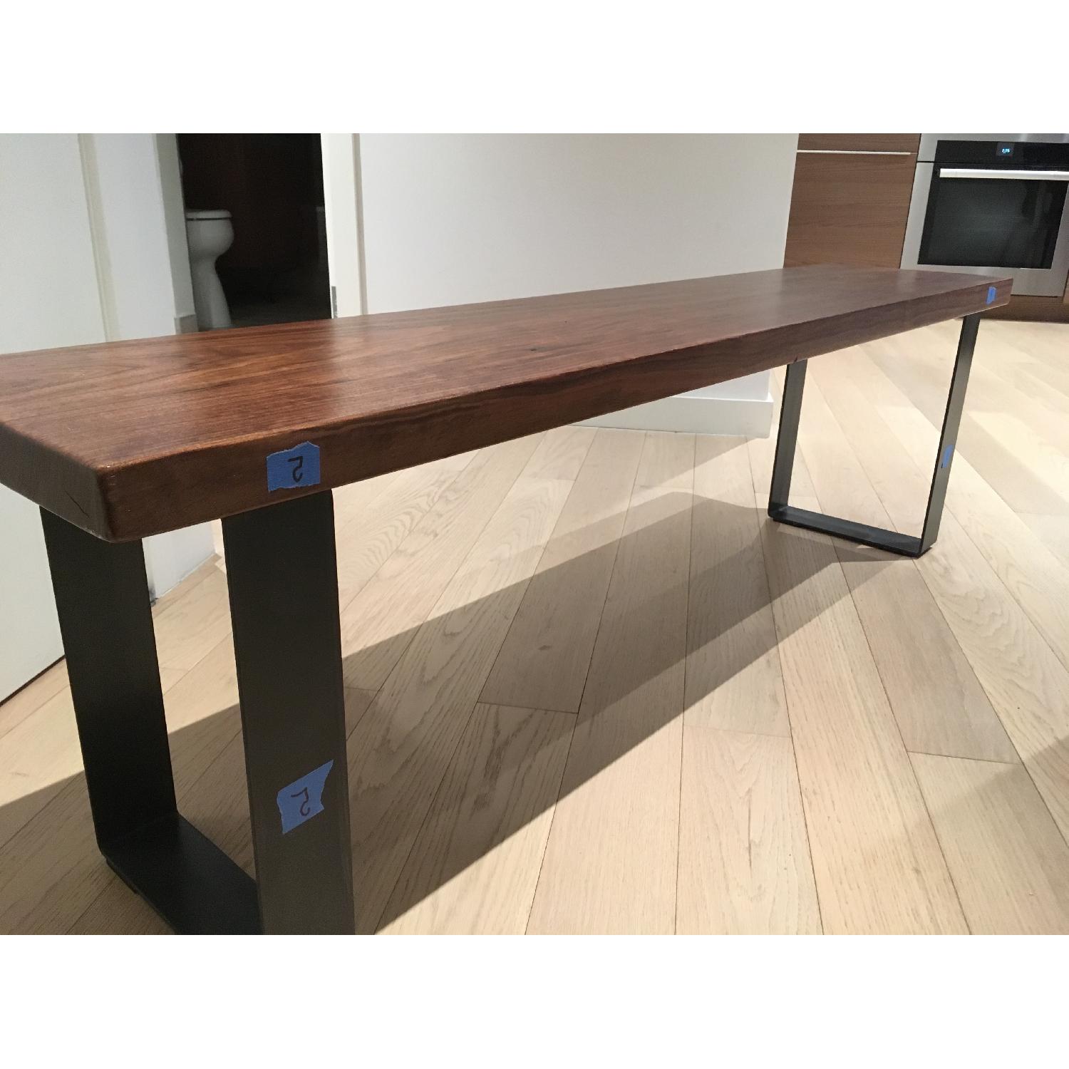 Mid-Century Modern Walnut Bench - image-4