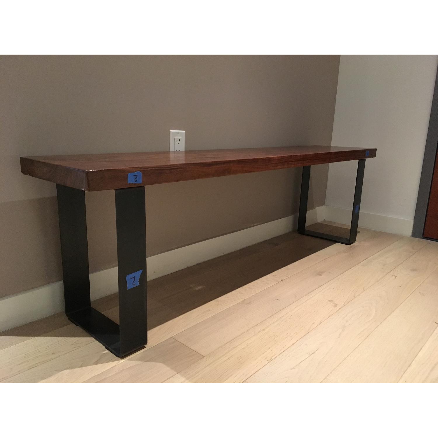 Mid-Century Modern Walnut Bench - image-8