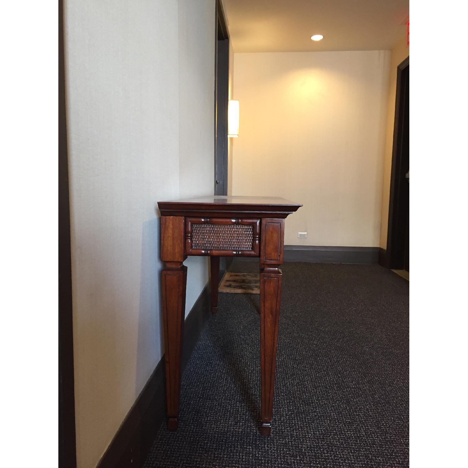 Ethan Allen Solid Wood Ornate Console Table - image-3