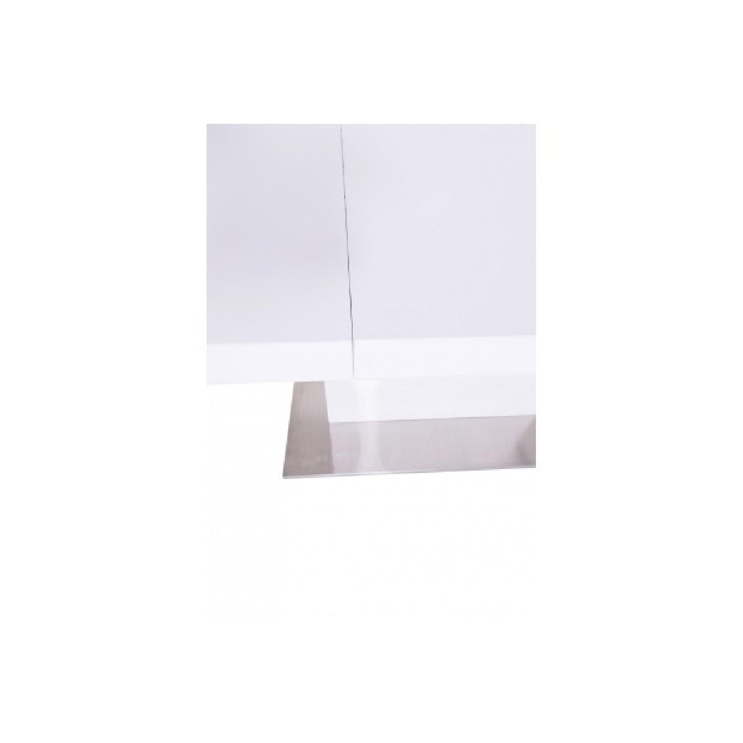 Modani Lexington Extendable Mid Century Modern Dining Table in White - image-11