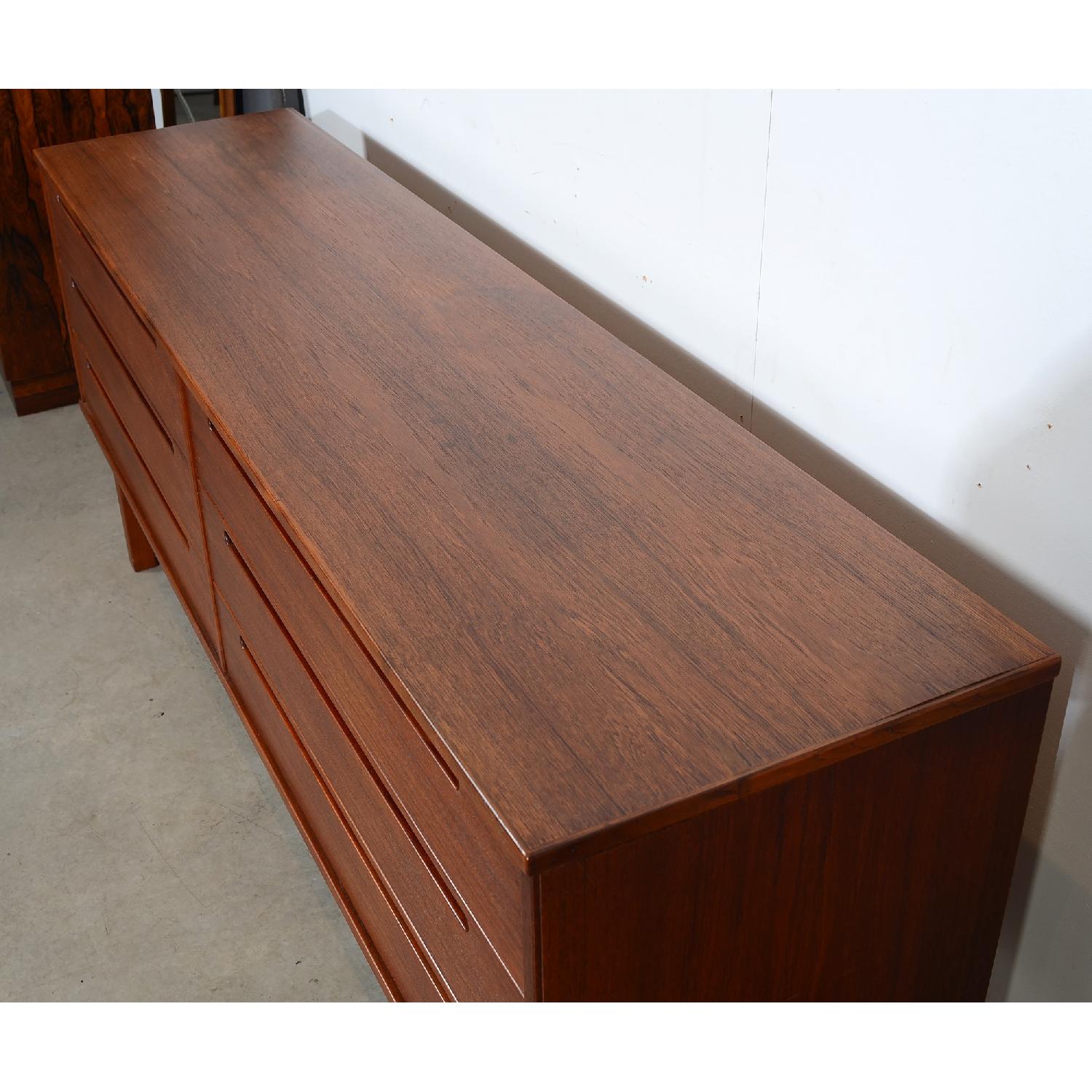 HJN Mobler Nils Jonsson Danish Modern Long Teak Dresser/Cred - image-1