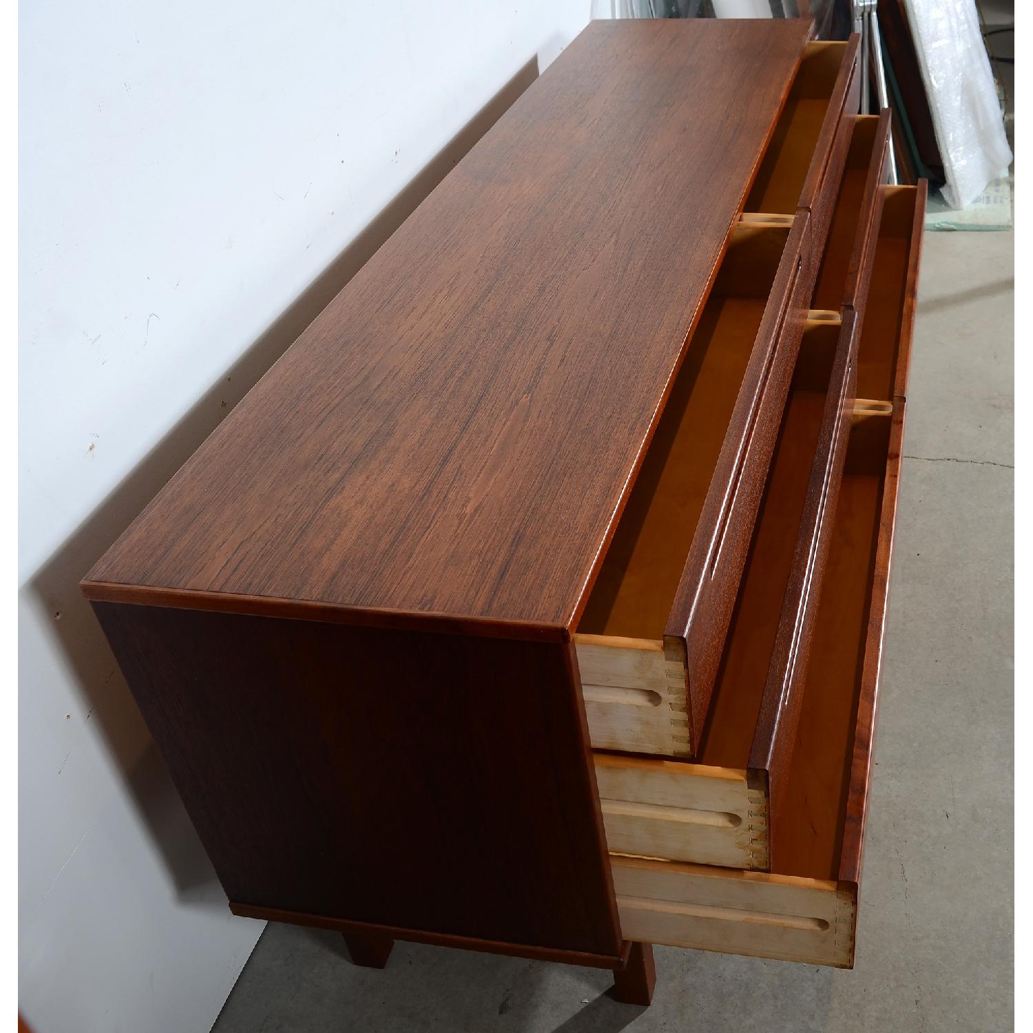 HJN Mobler Nils Jonsson Danish Modern Long Teak Dresser/Cred - image-2