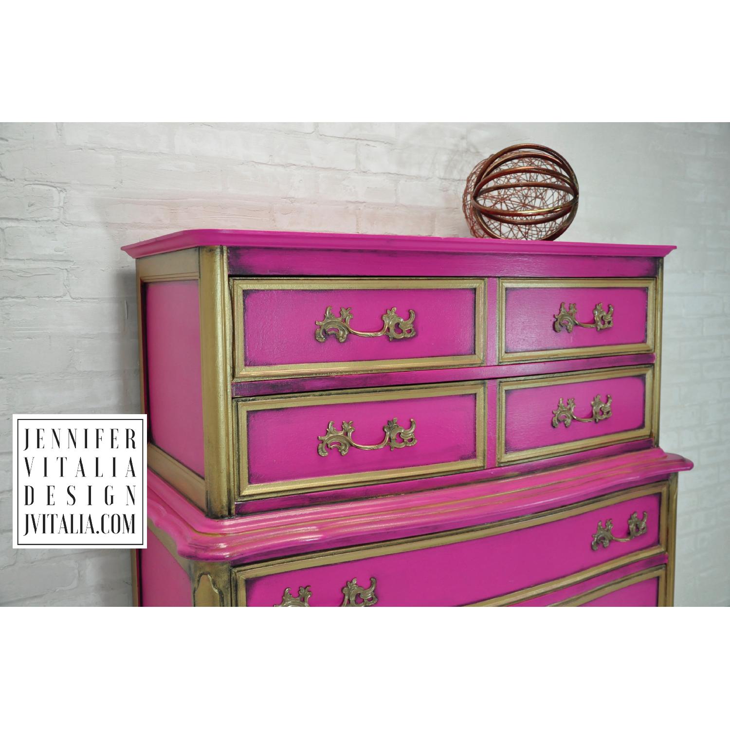 Pink & Gold Dresser - image-4