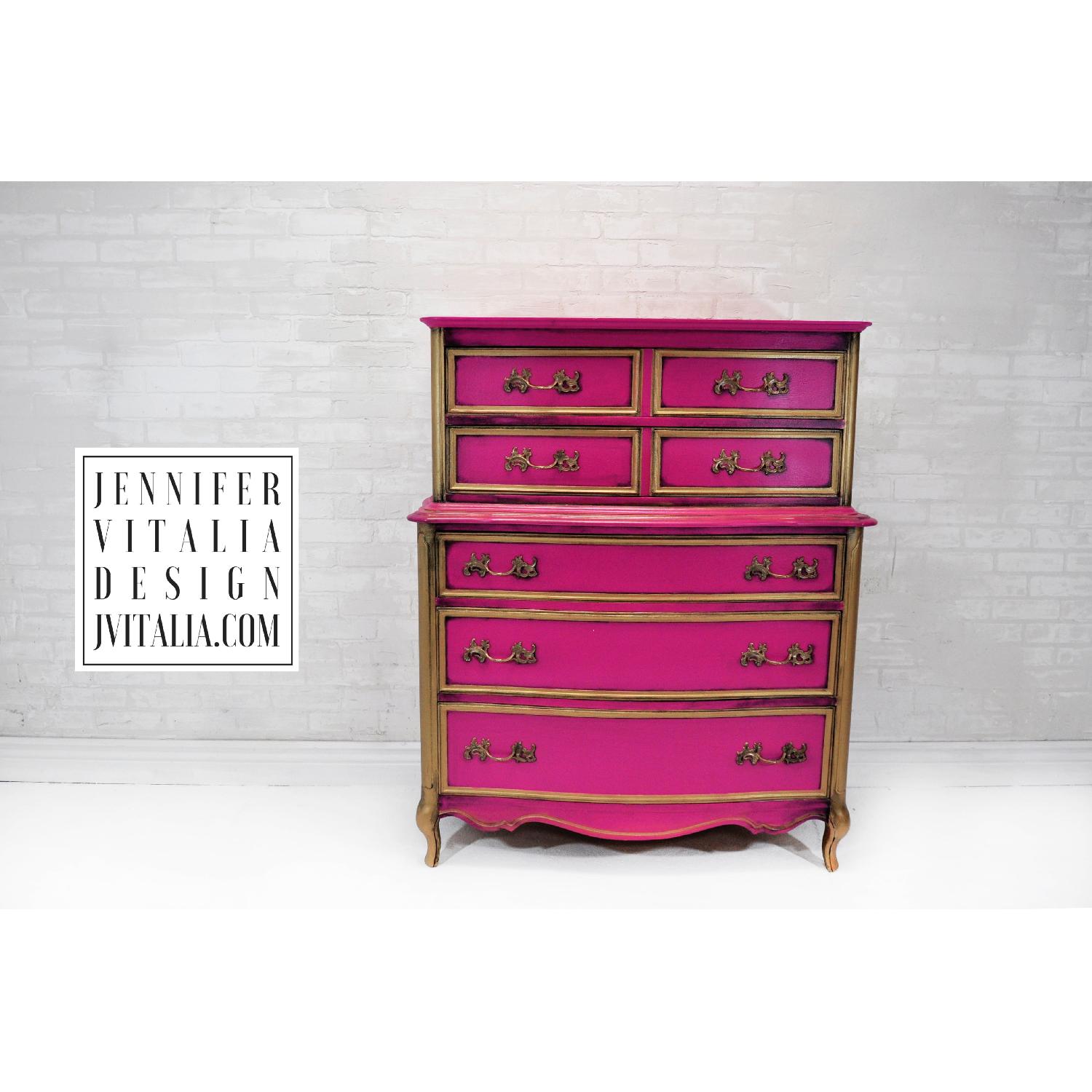 Pink & Gold Dresser - image-5