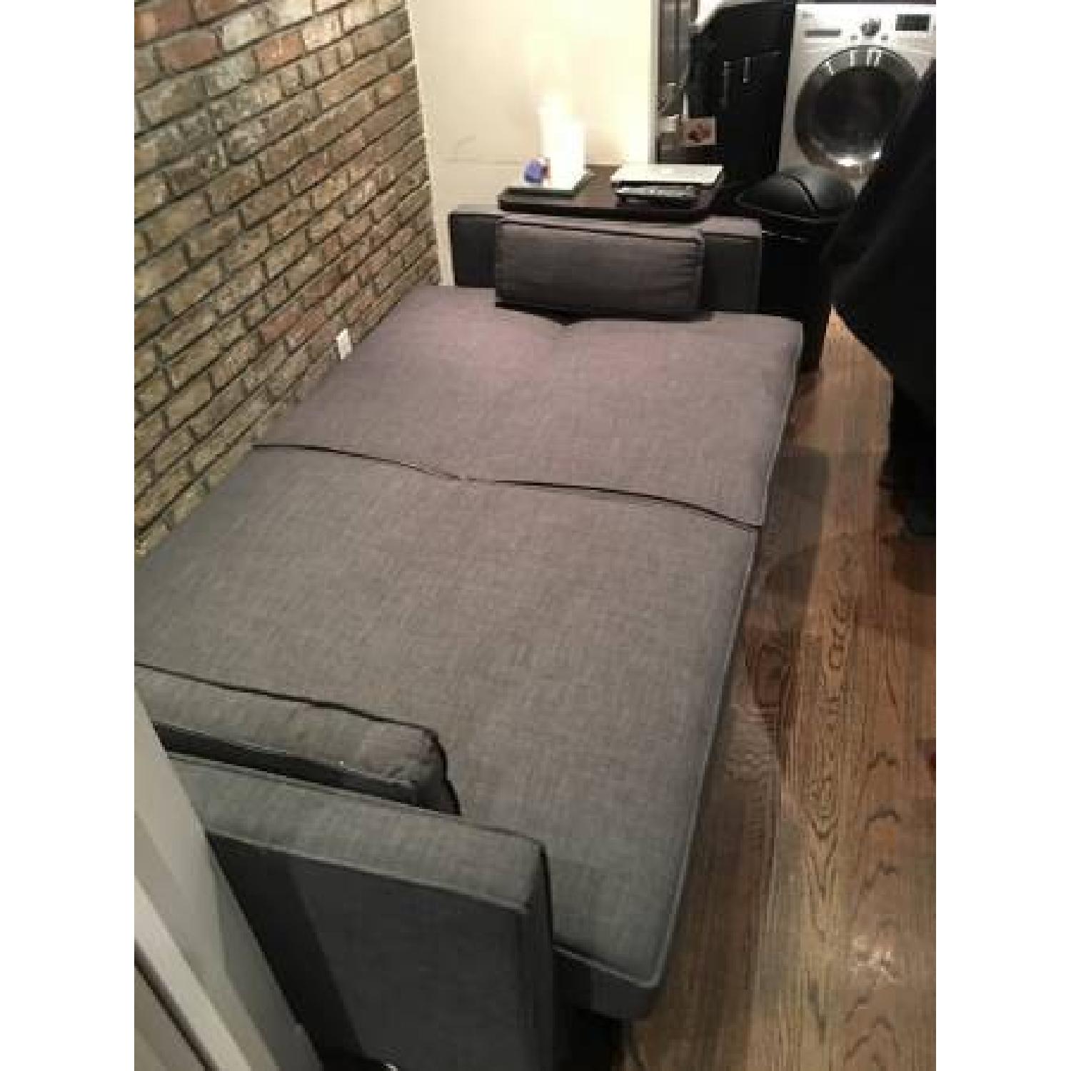 Charcoal Gray Nolee Folding Sofa Bed - image-3