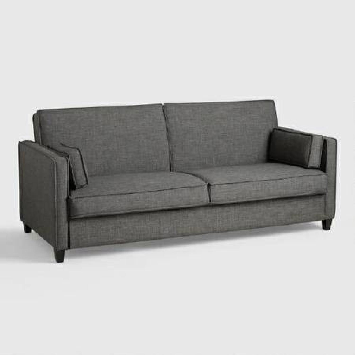 Charcoal Gray Nolee Folding Sofa Bed - image-4