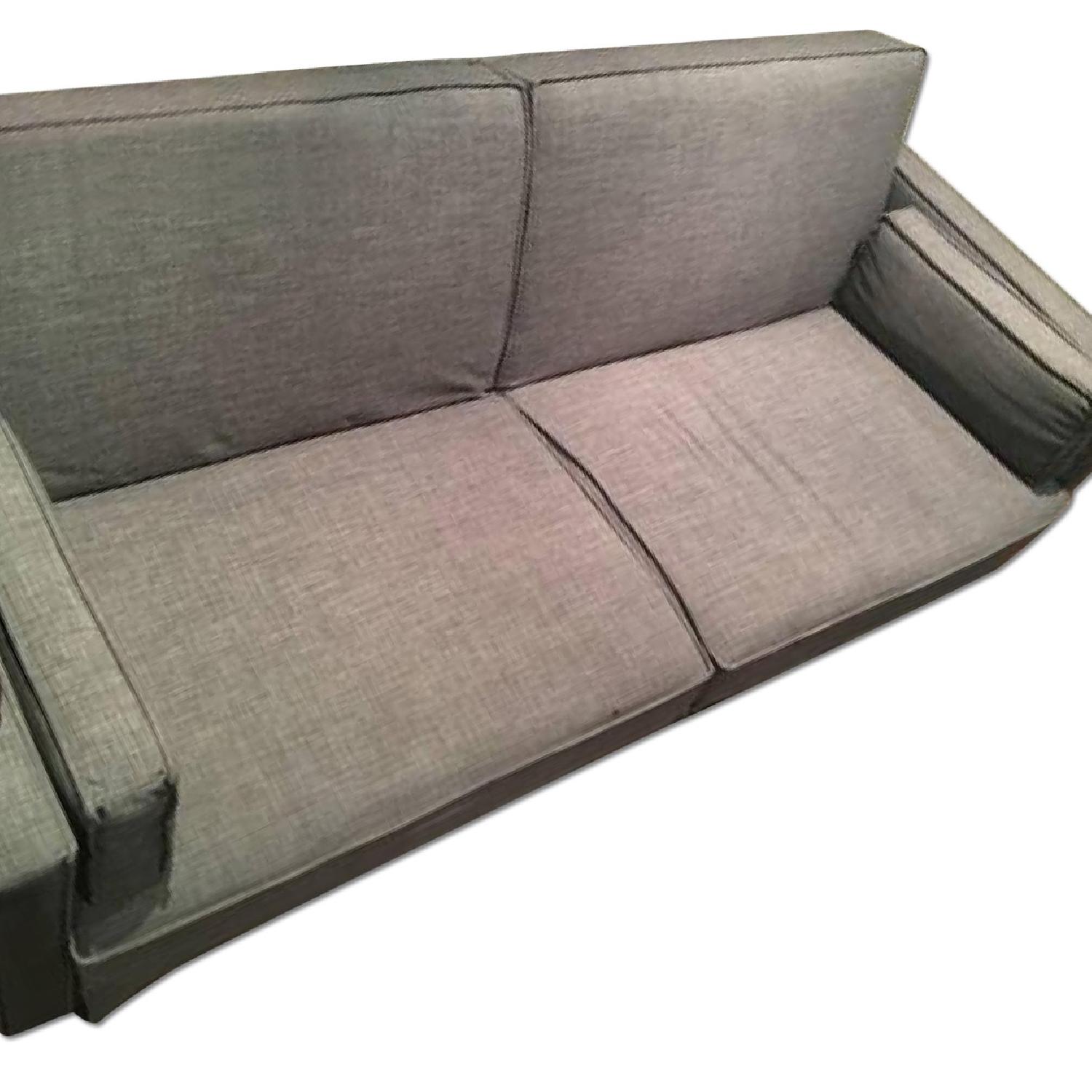 Charcoal Gray Nolee Folding Sofa Bed - image-0