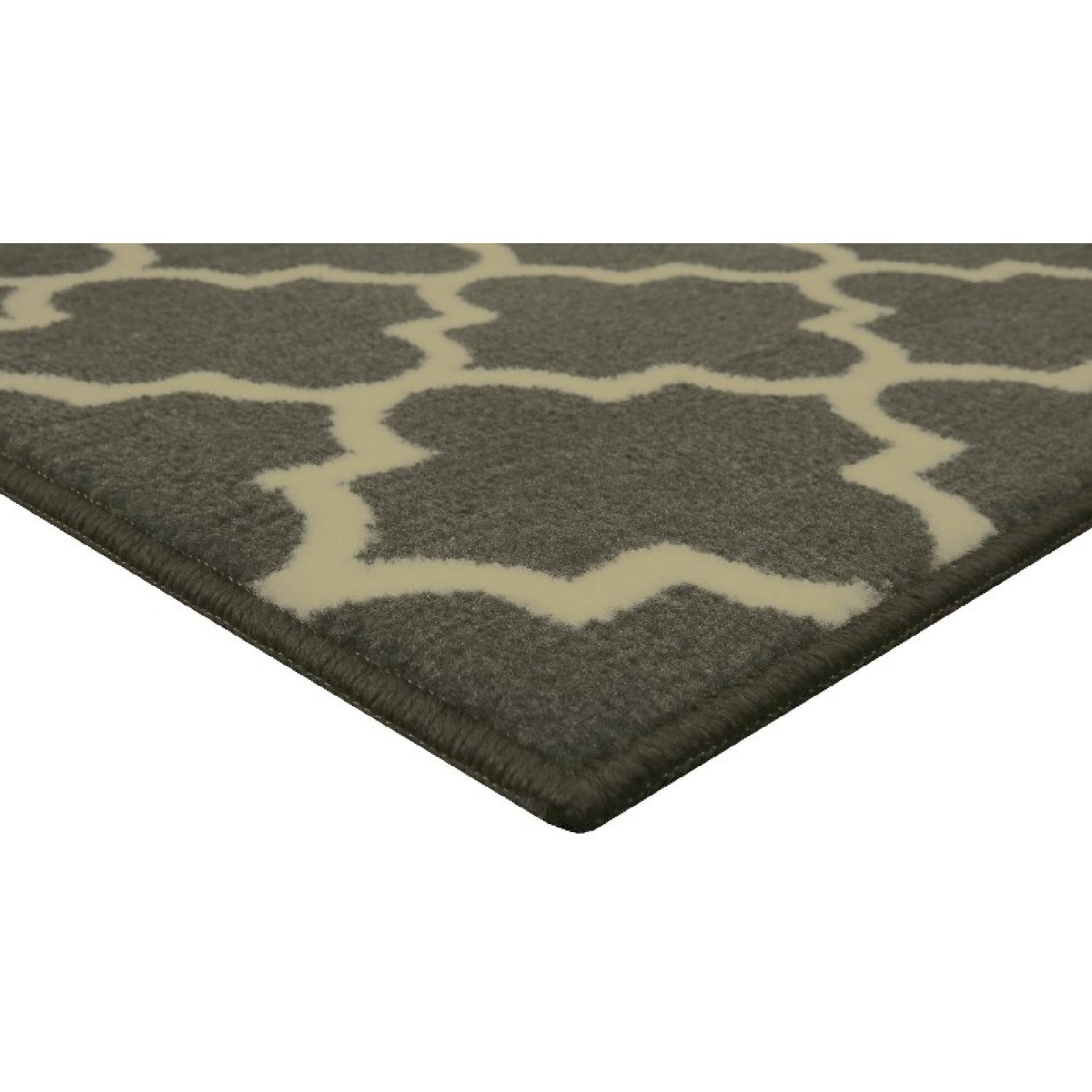 Fretwork Gray Rug - image-1