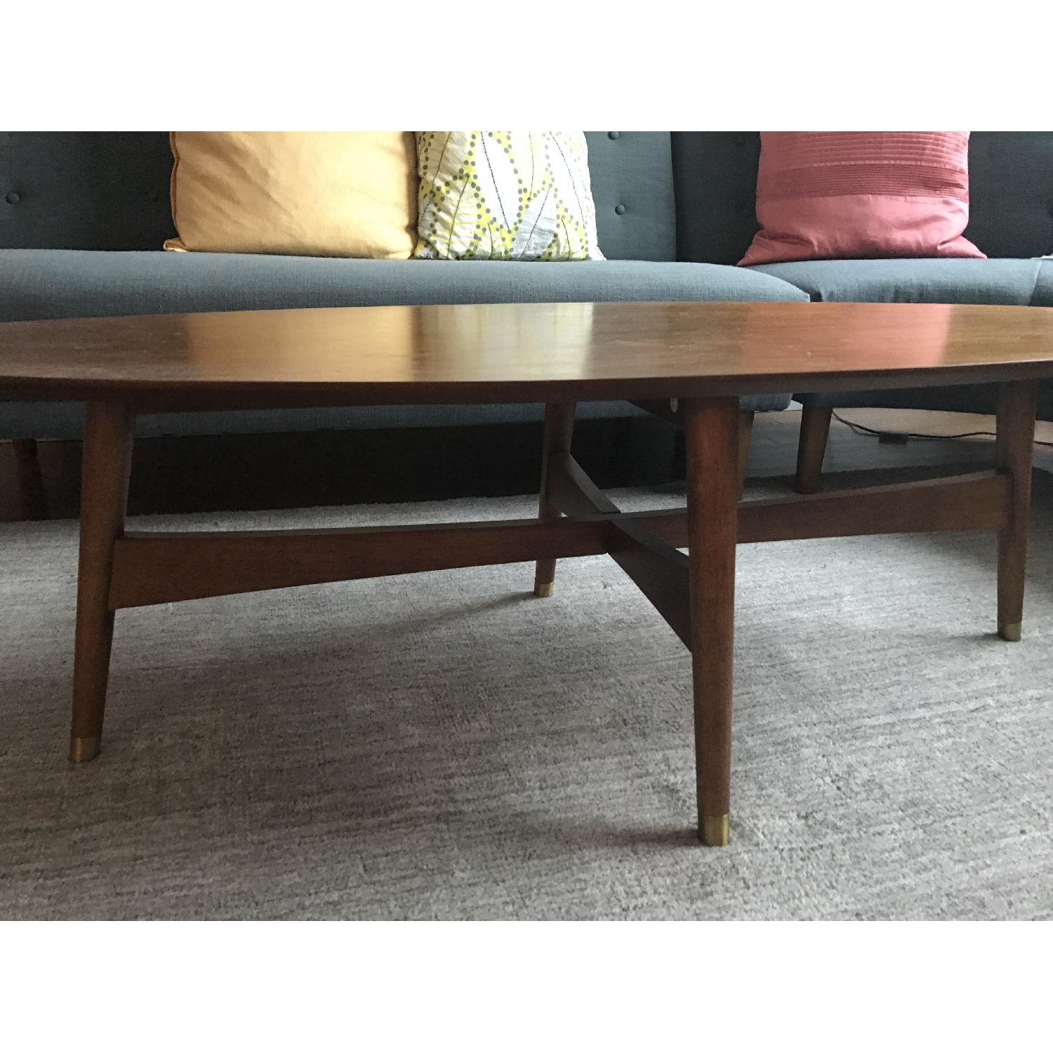 West elm Reeve Mid-Century Oval Coffee Table - image-4