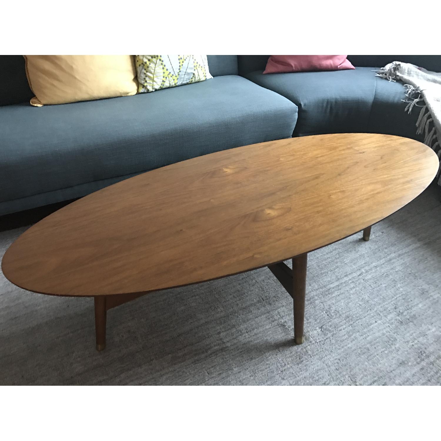 West elm Reeve Mid-Century Oval Coffee Table - image-5