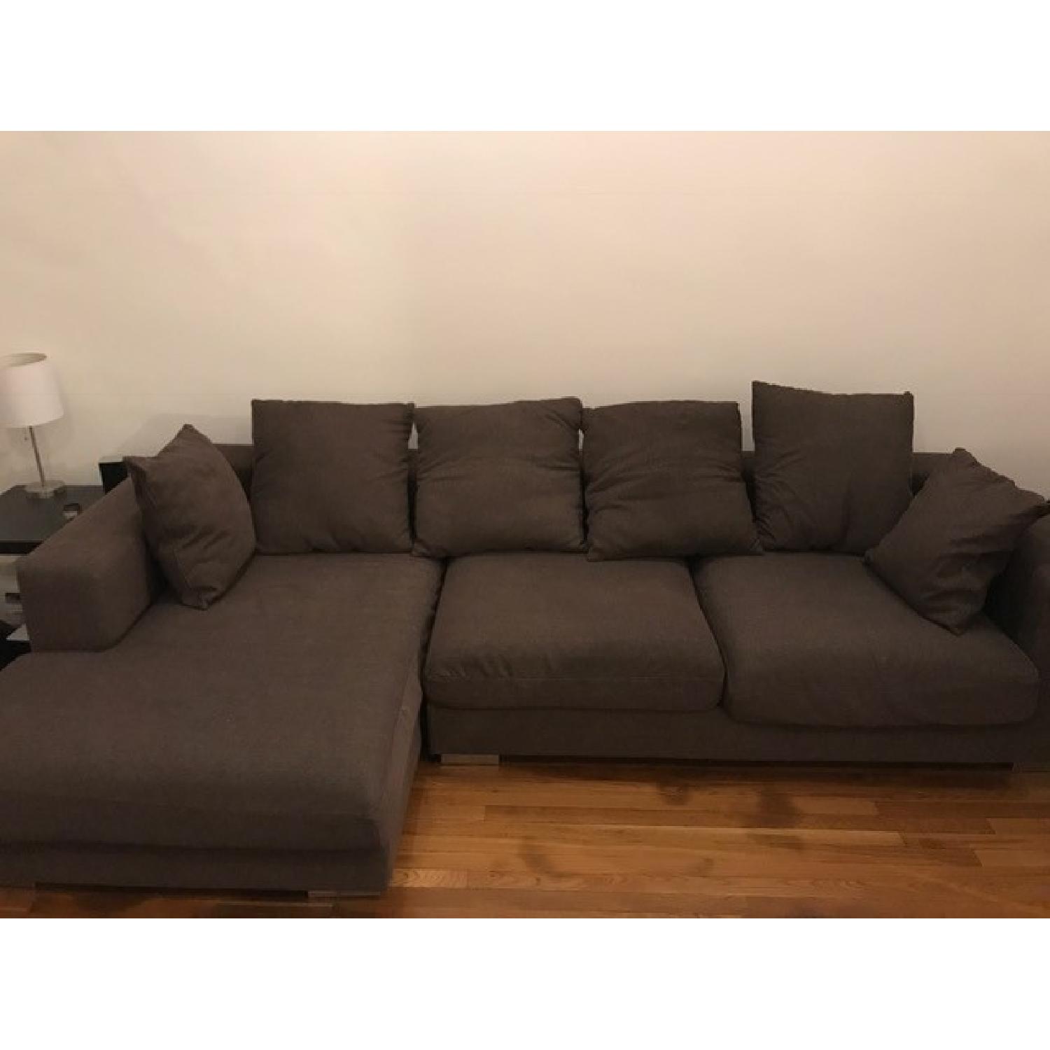 Brown Sectional Sofa - image-1