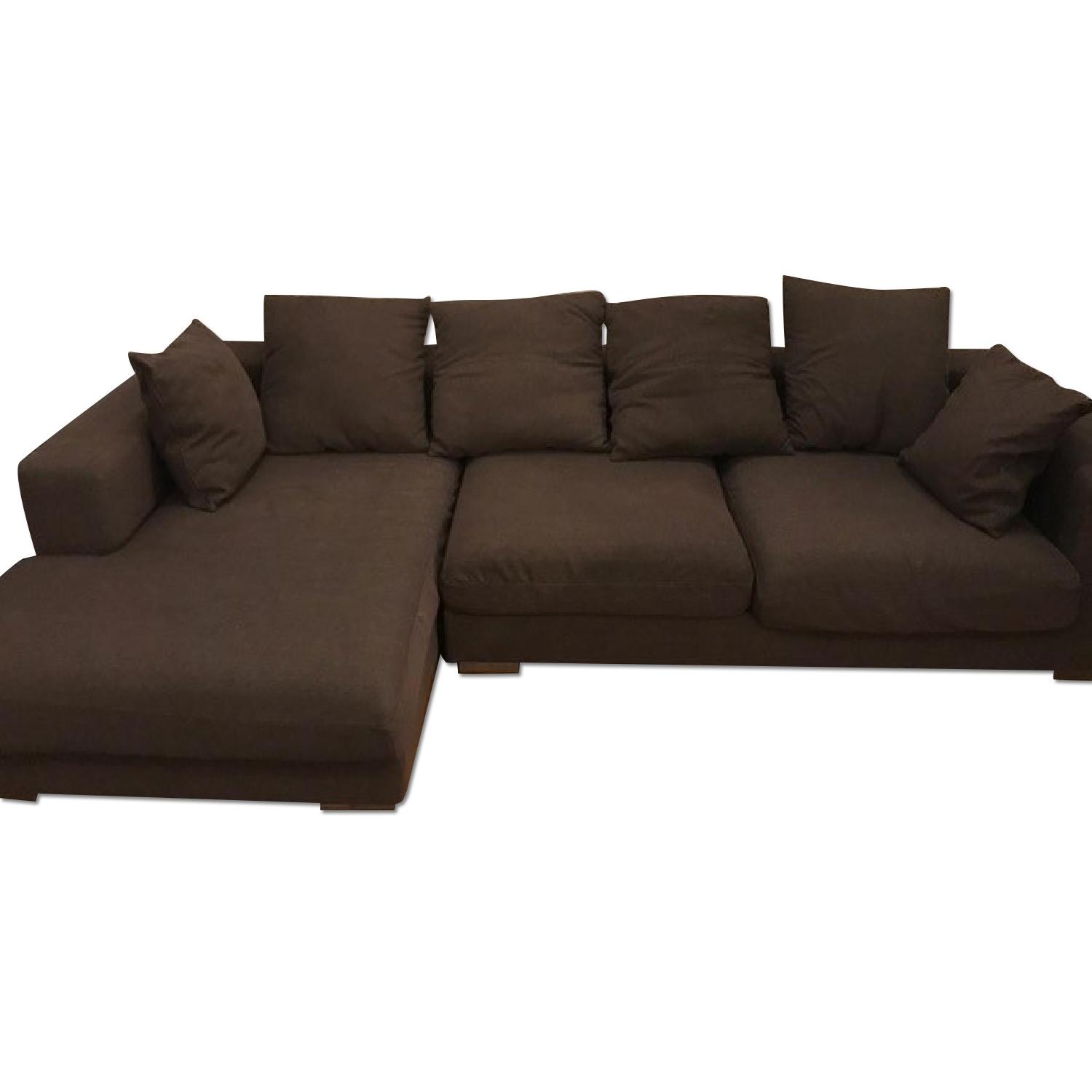 Brown Sectional Sofa - image-0