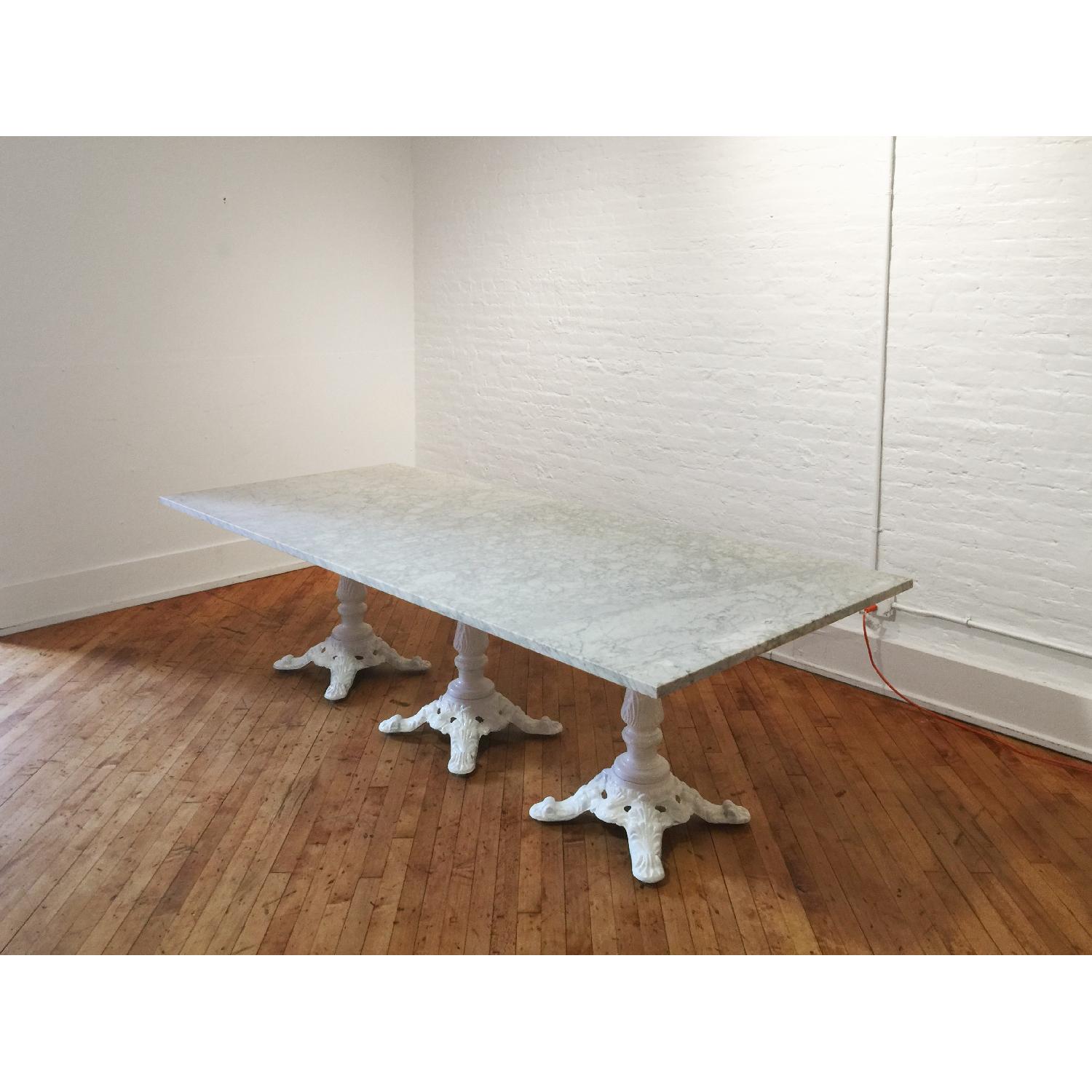 Carrara Marble Dining Table - image-1