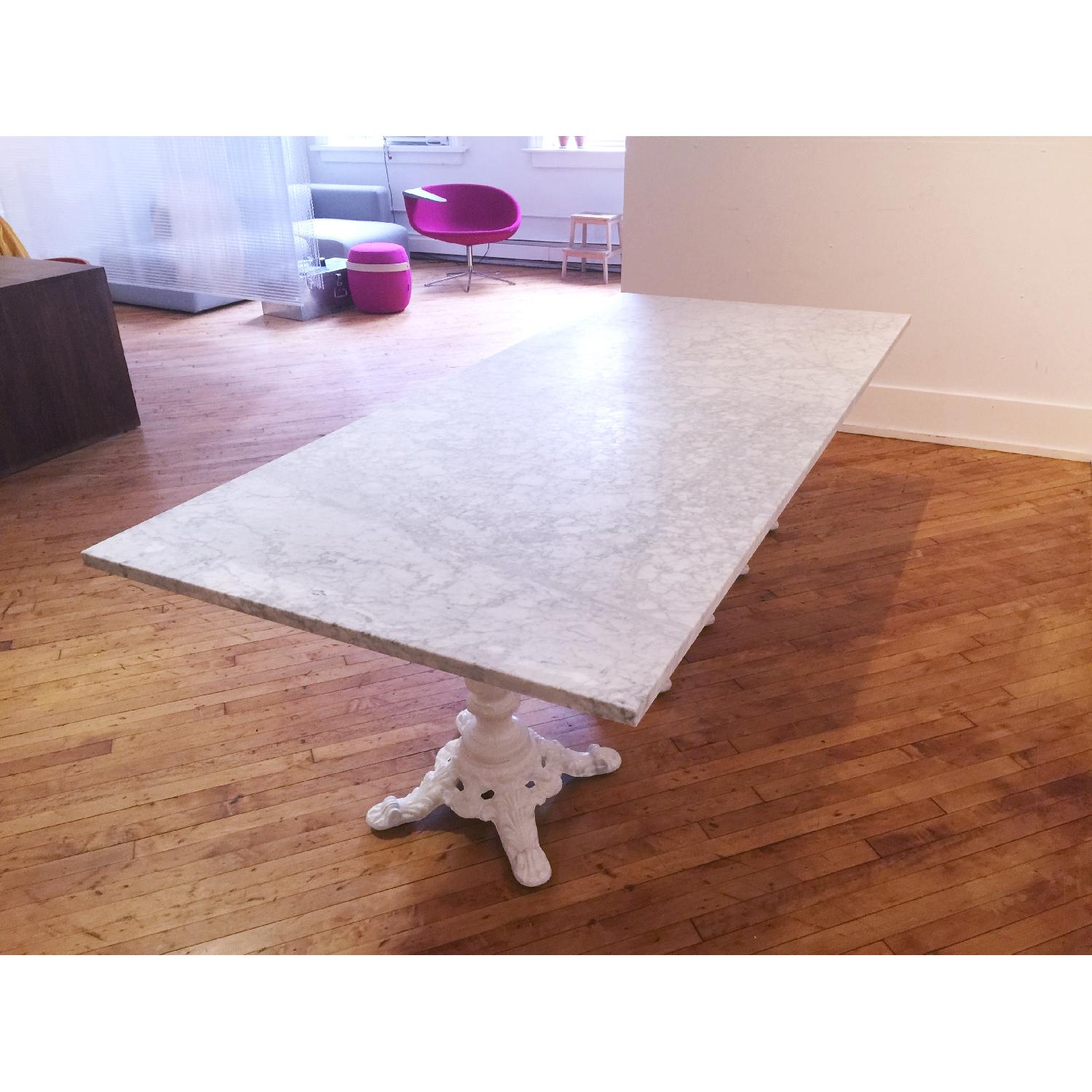 Carrara Marble Dining Table - image-3