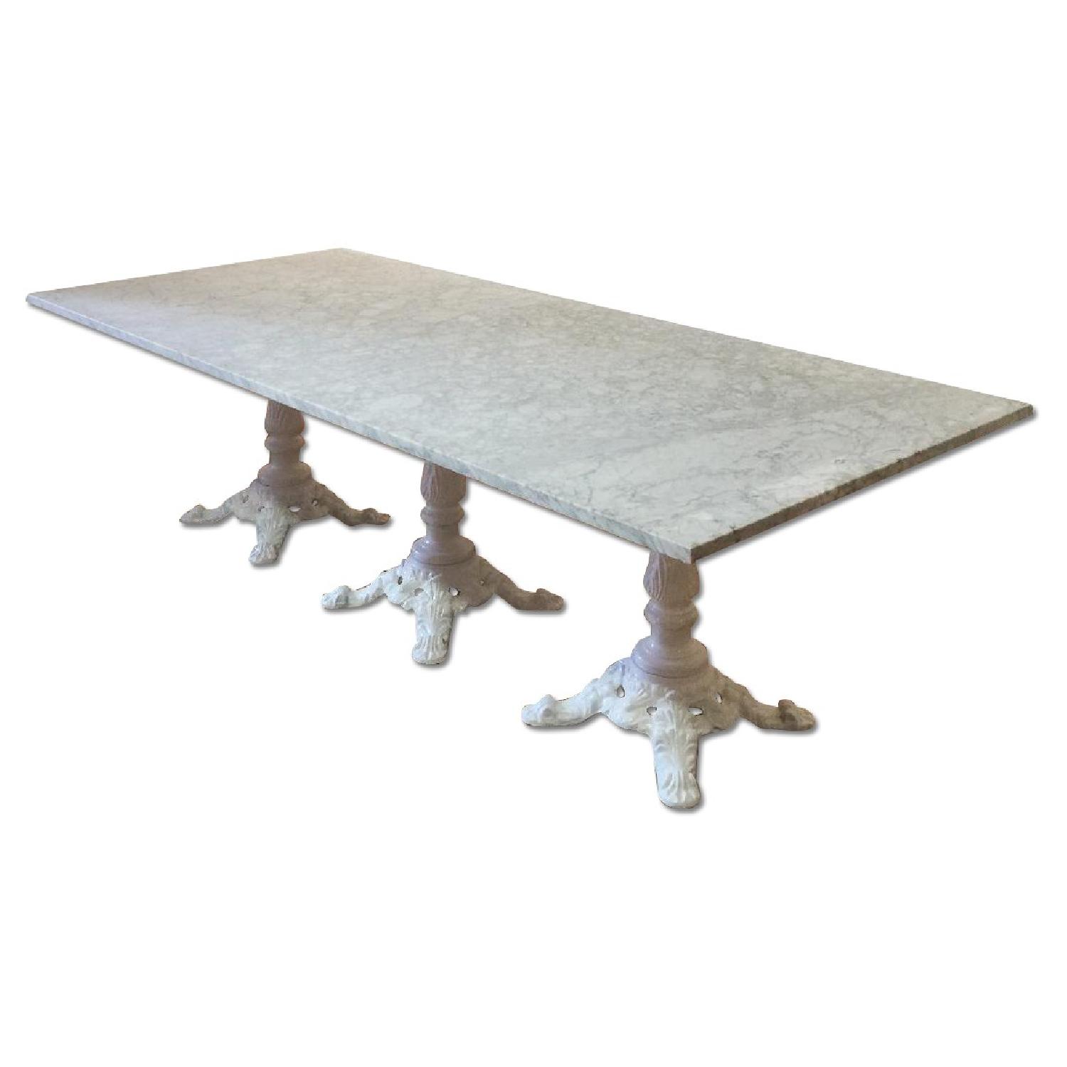 Carrara Marble Dining Table - image-0