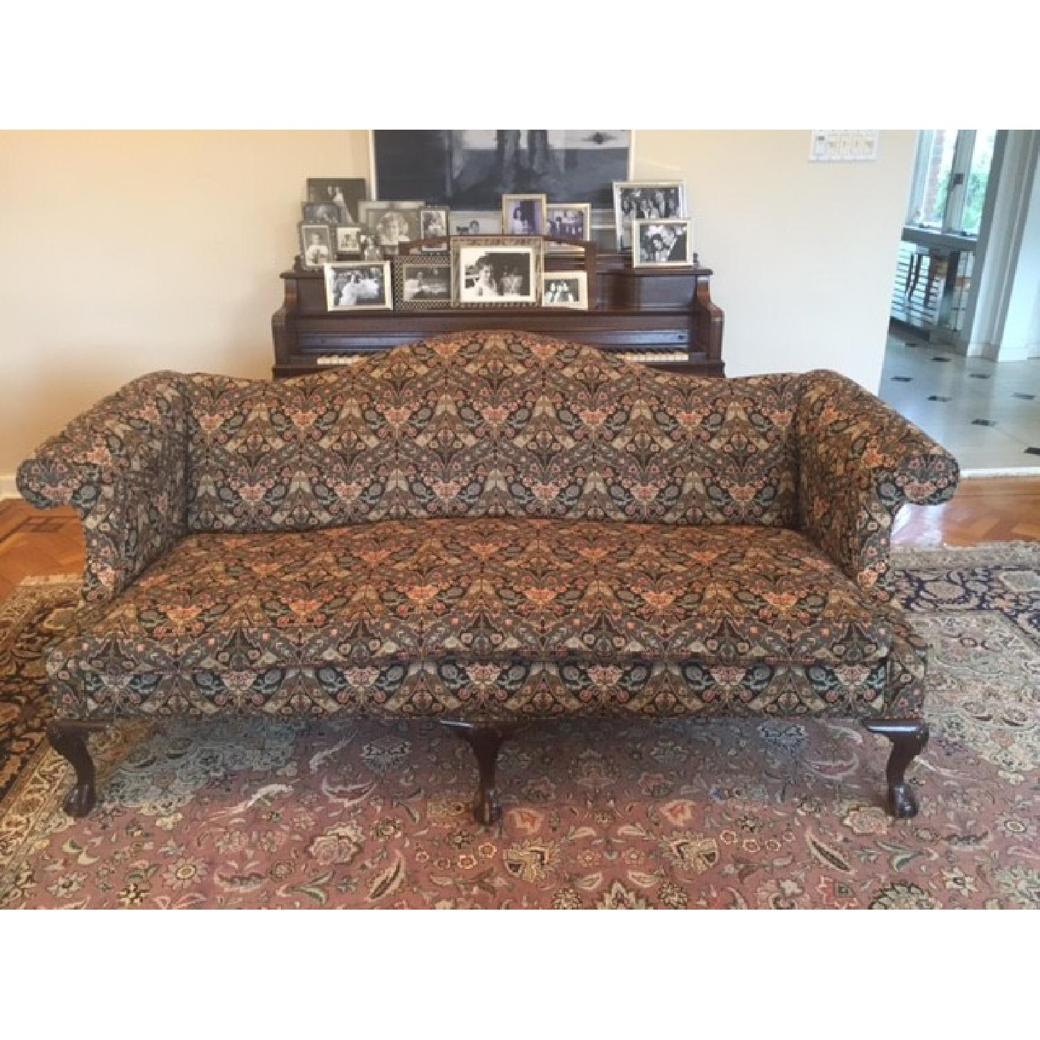 Ethan Allen Patterned Sofa - image-1