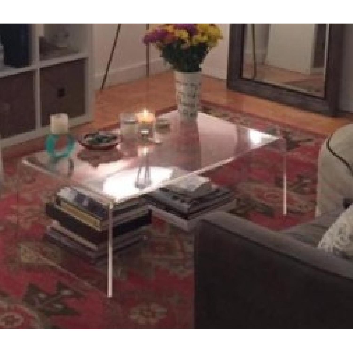 CB2 Peekaboo Acrylic Coffee Table - image-3