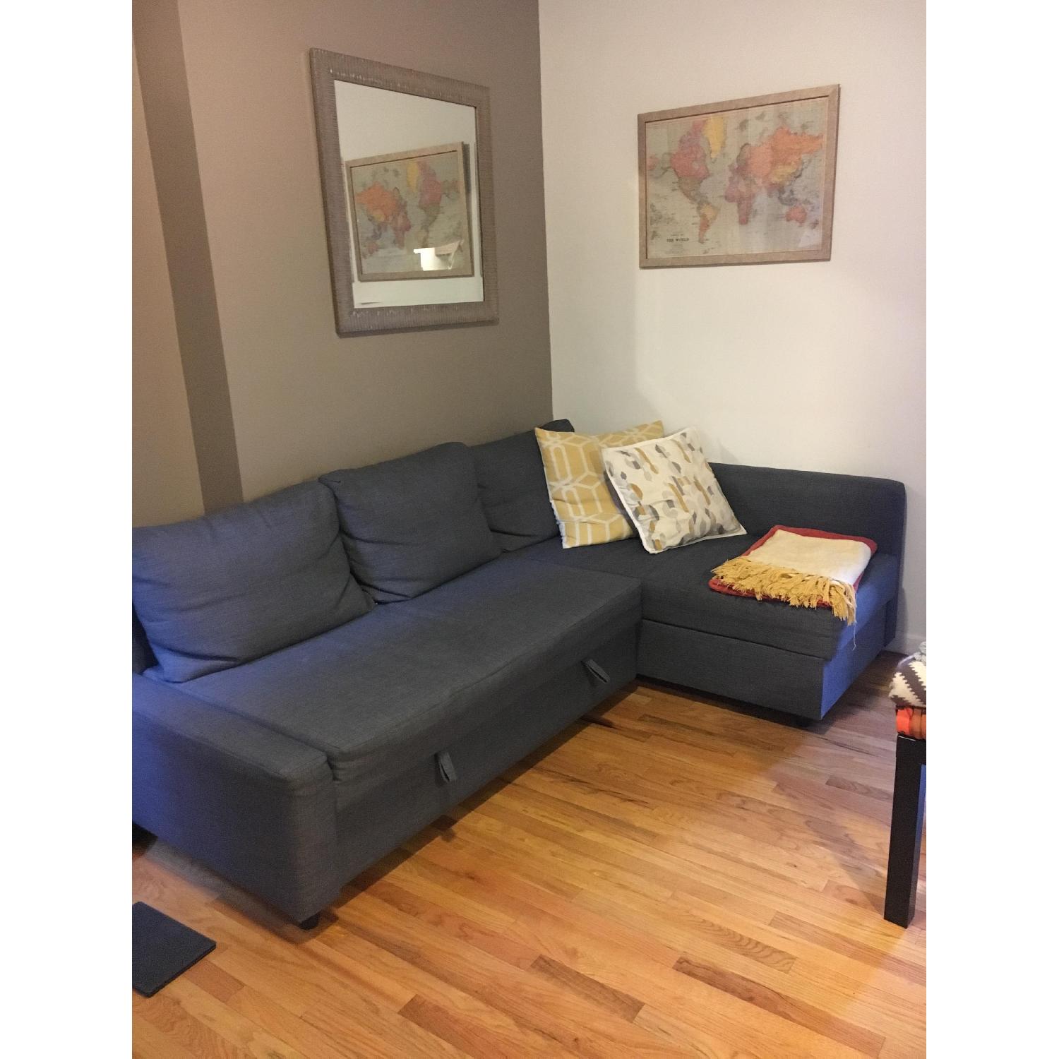 Ikea Fabric Sleeper Sofa - image-0