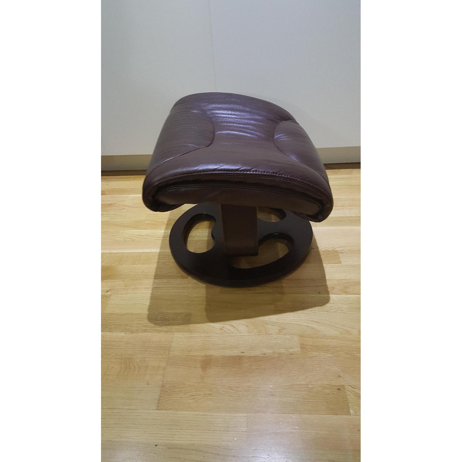 Macy's Aby Leather Recliner Chair & Ottoman - image-8