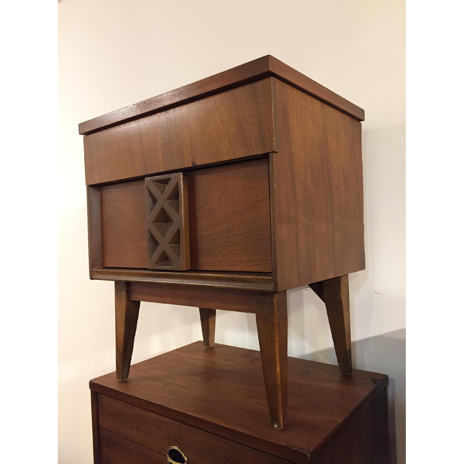 Bassett Mid Century Modern Walnut Nightstands - image-2