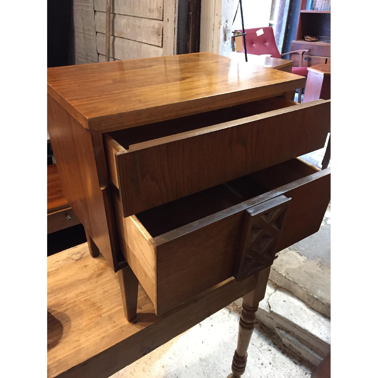 Bassett Mid Century Modern Walnut Nightstands - image-5