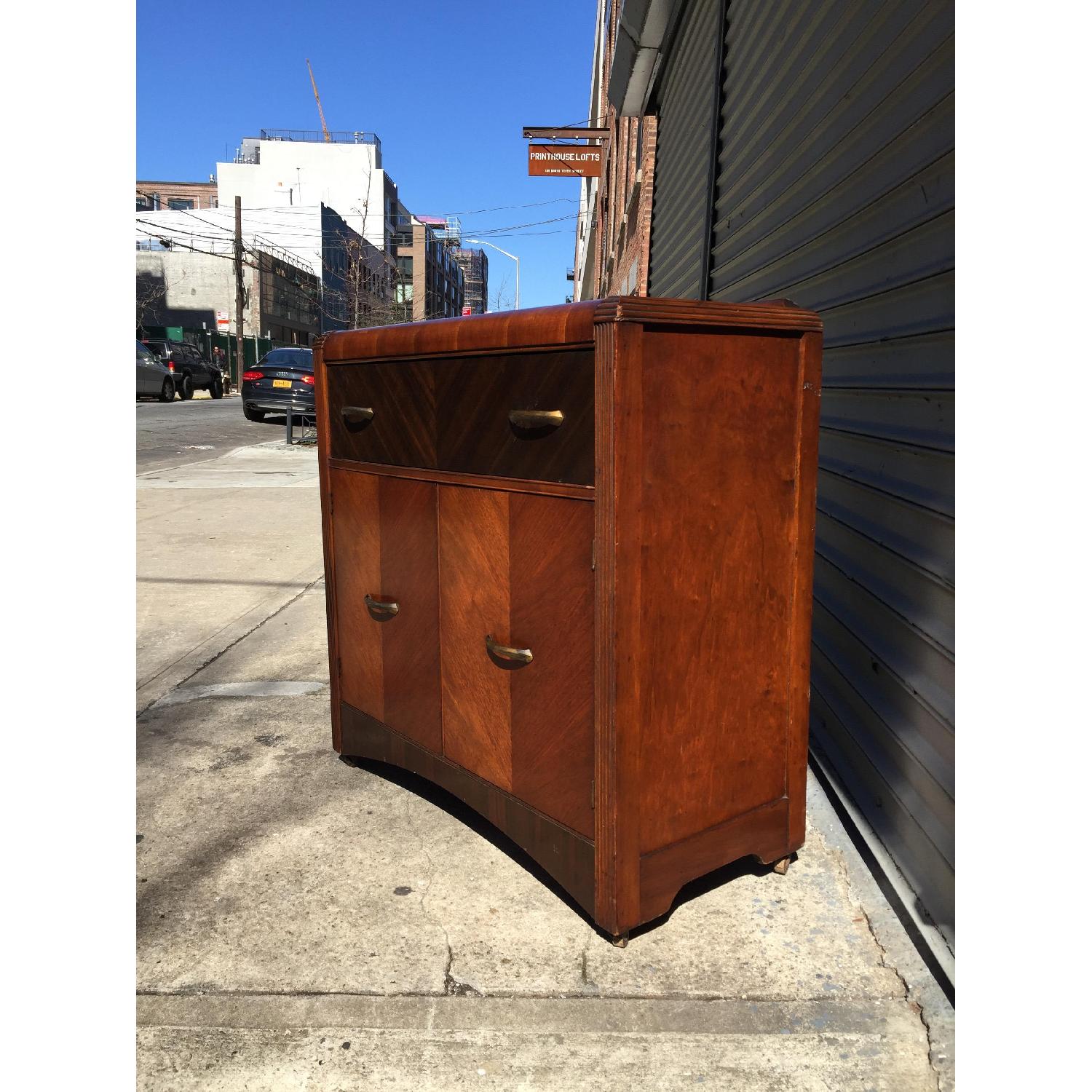 1920's Art Deco Waterfall w/ Drawer & Shelves AptDeco