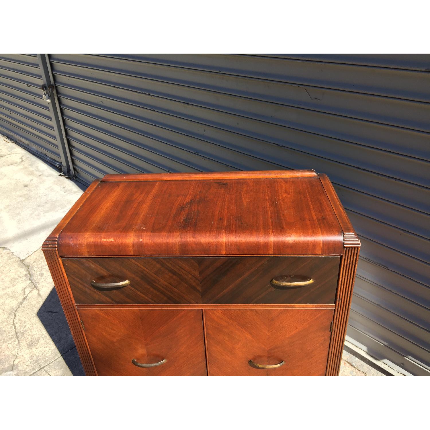 1920's Art Deco Waterfall w/ Drawer & Shelves AptDeco