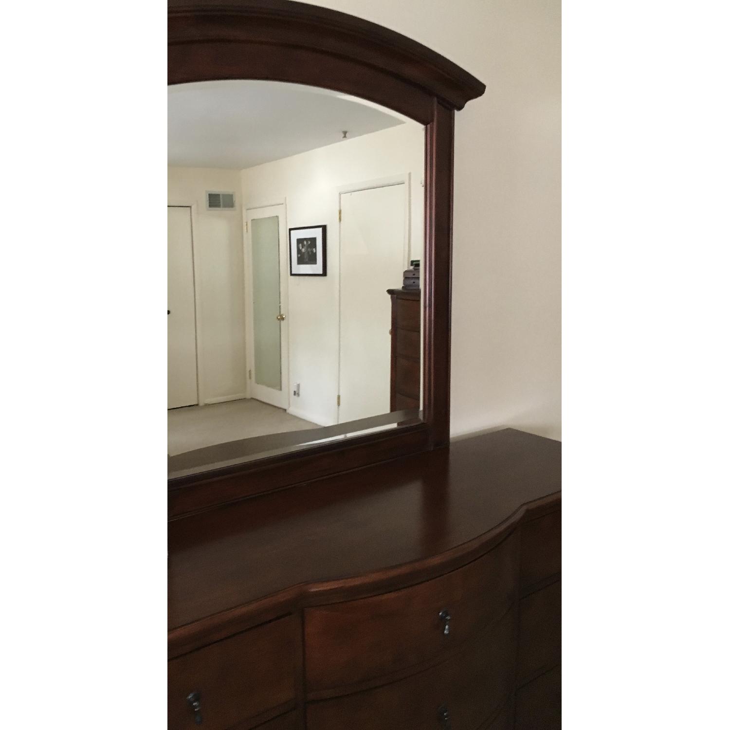Raymour & Flanigan 9 Drawer Dresser w/ Mirror - image-1