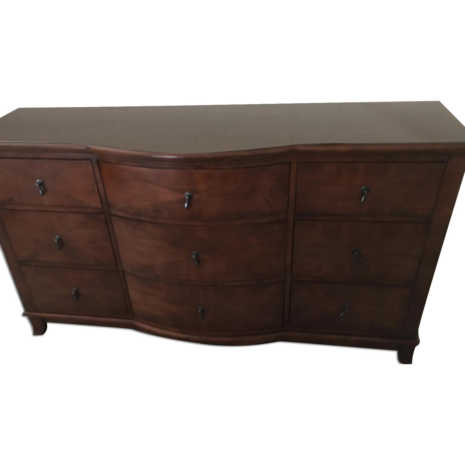 Raymour & Flanigan 9 Drawer Dresser w/ Mirror - image-0