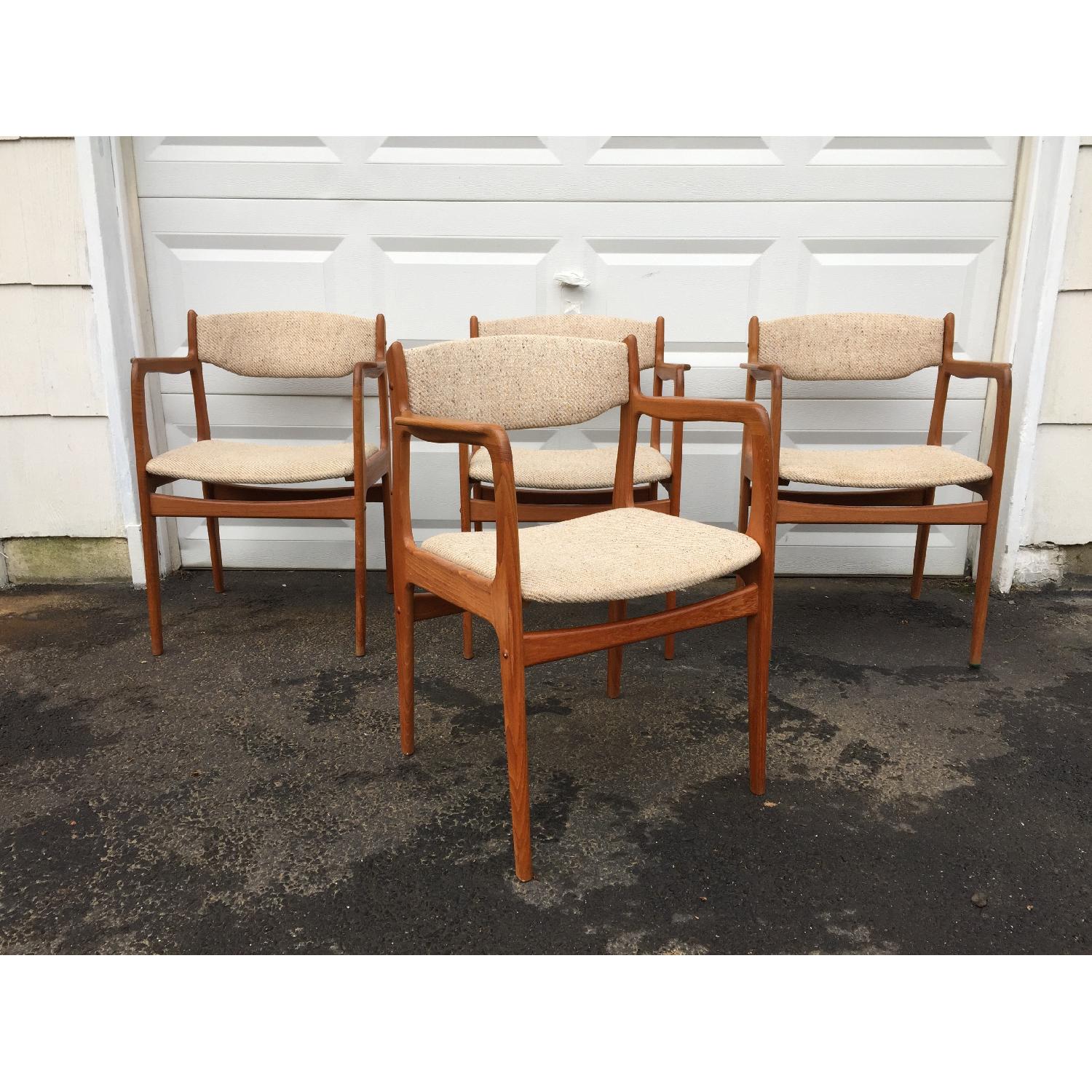 Mid-Century Style Teak Dining Chairs - image-9