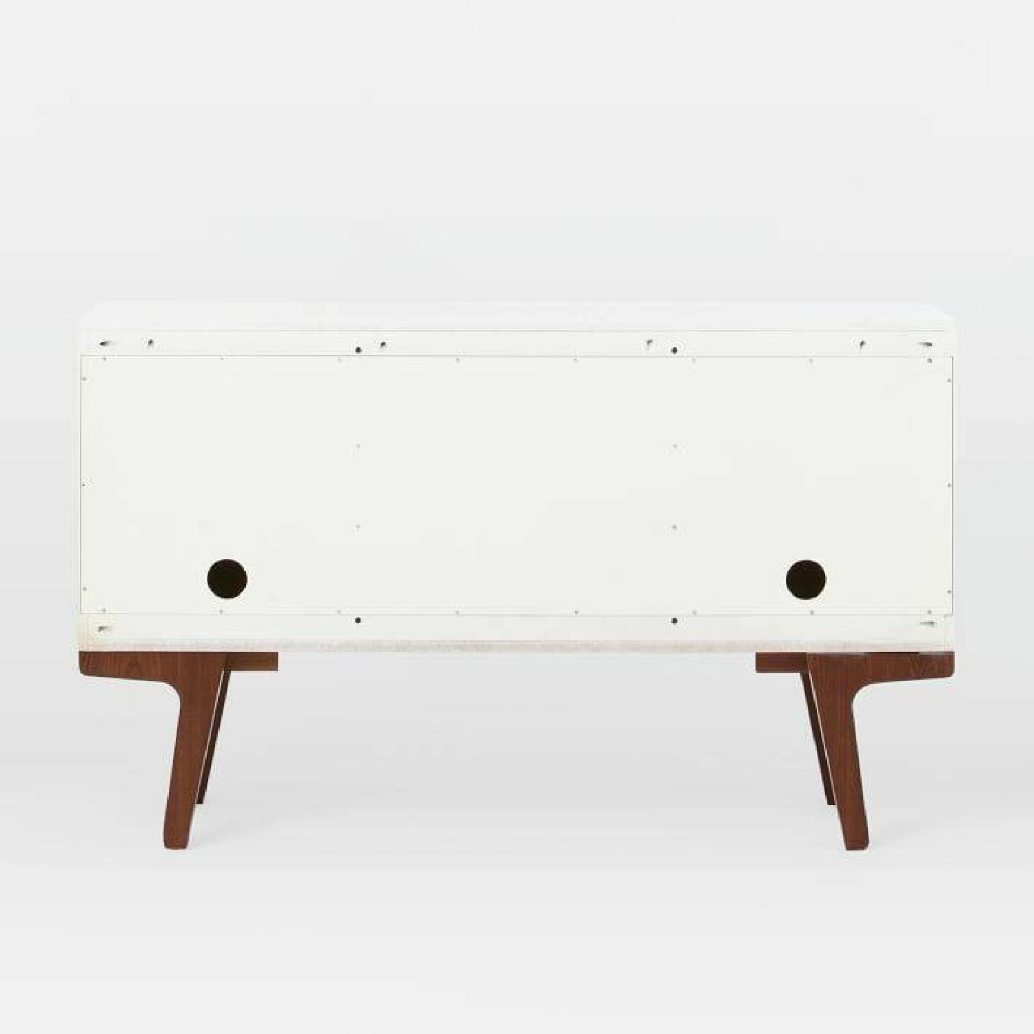 West Elm Modern Buffet/Media Console in Pecan/White - image-3