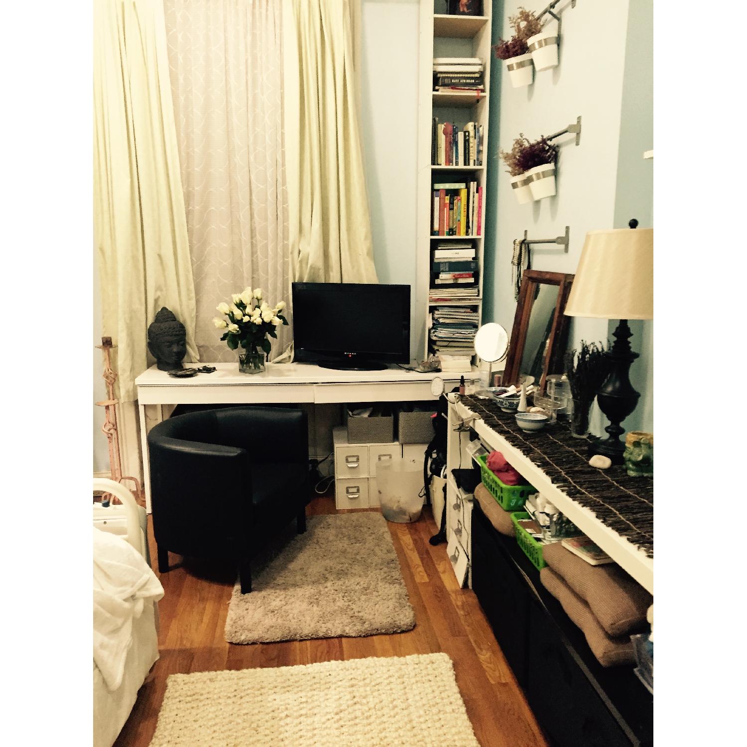 Ikea Black Leather Chairs - image-3