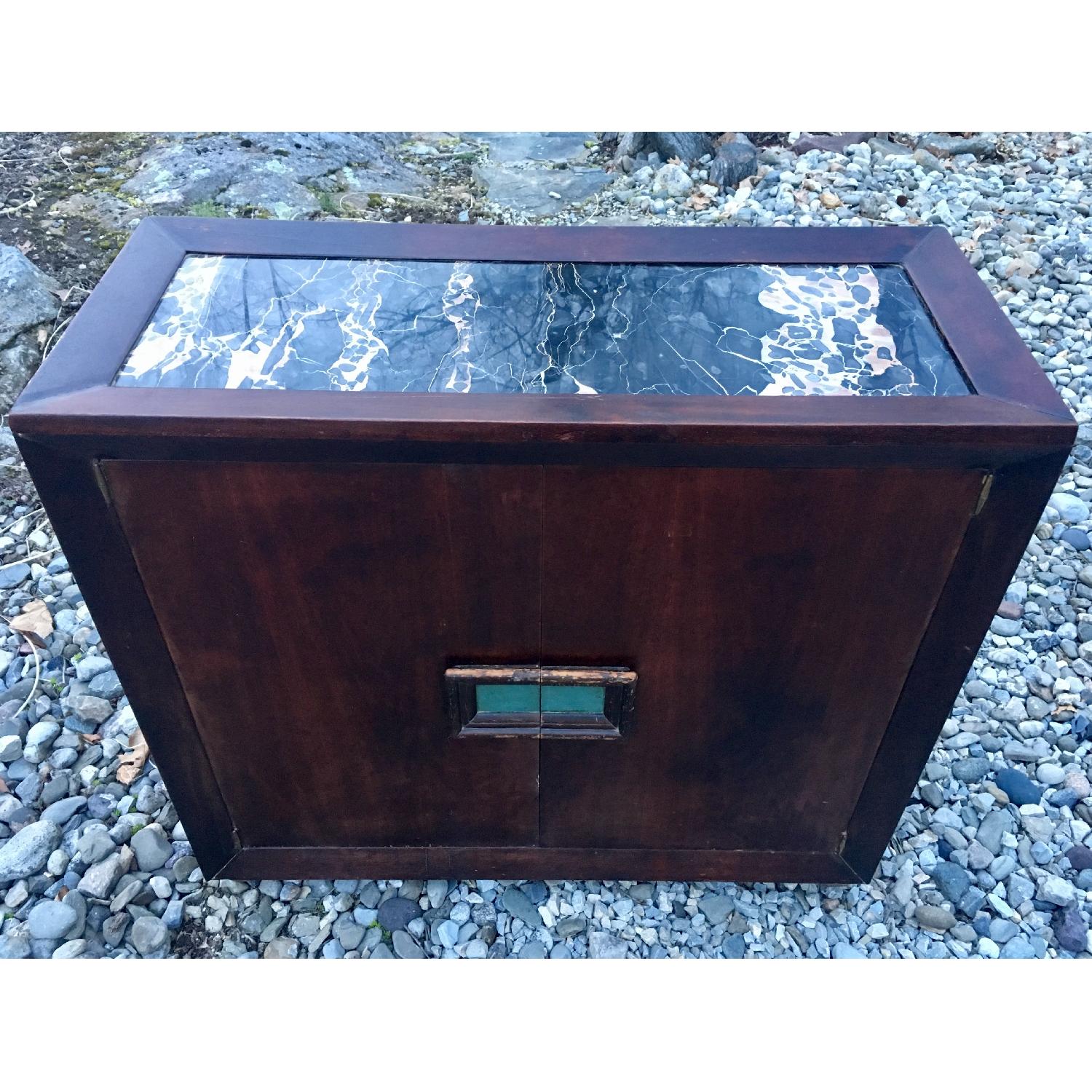 Mid Century Marble Top Bar AptDeco