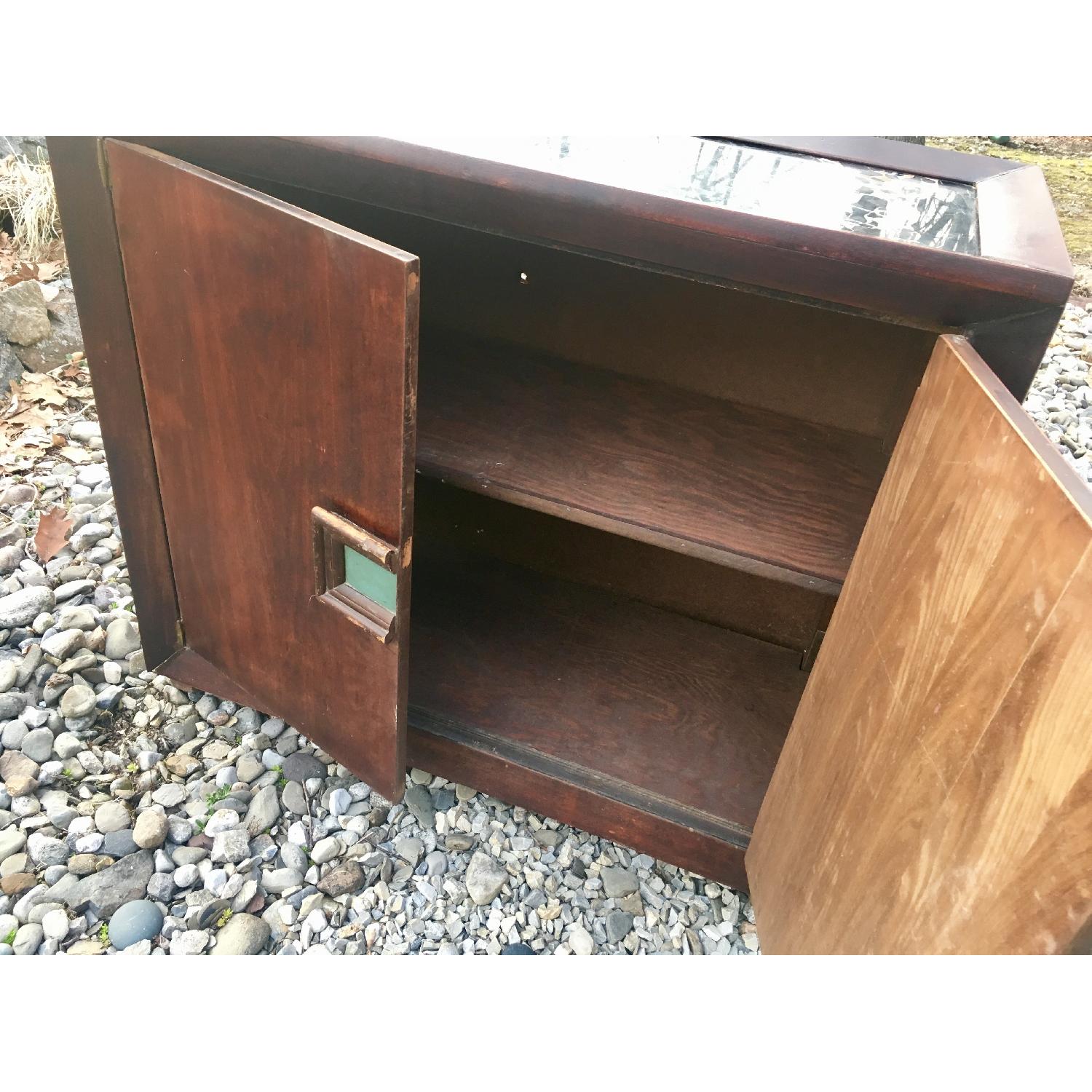 Mid Century Marble Top Bar AptDeco