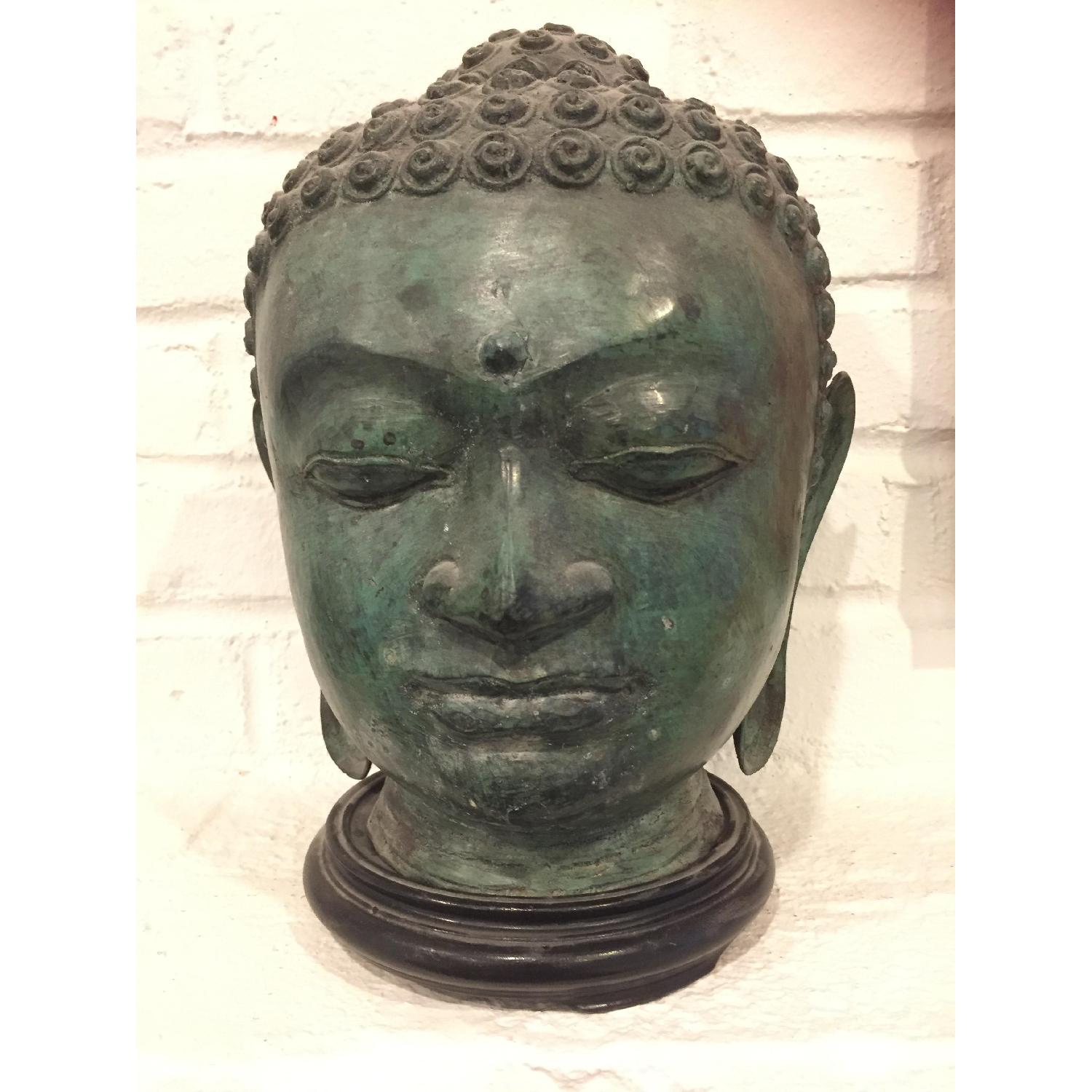 Metal Buddha Head - image-1