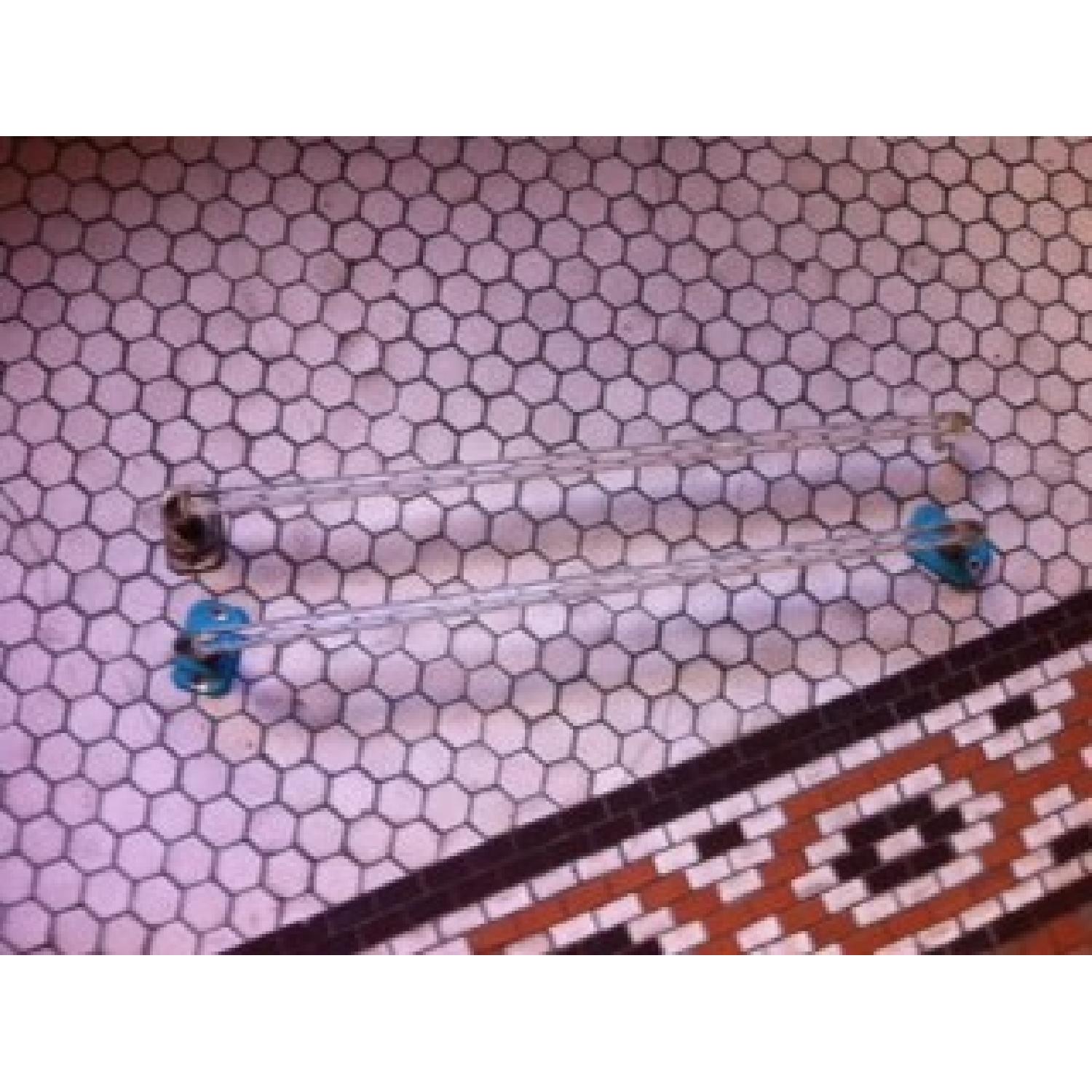 Vintage Glass Towel Bars - image-1