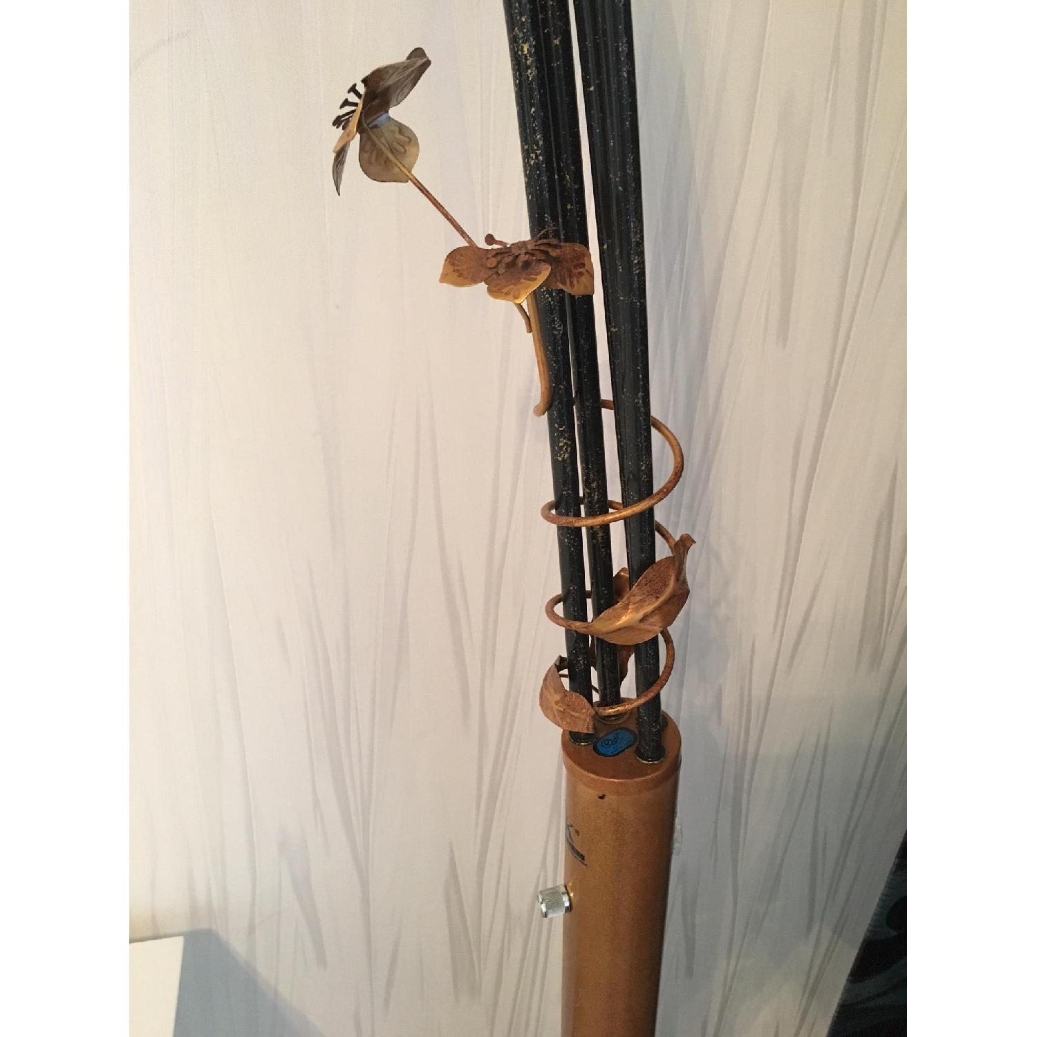 Floral Design Floor Lamp w/ 4 Lanterns - image-4